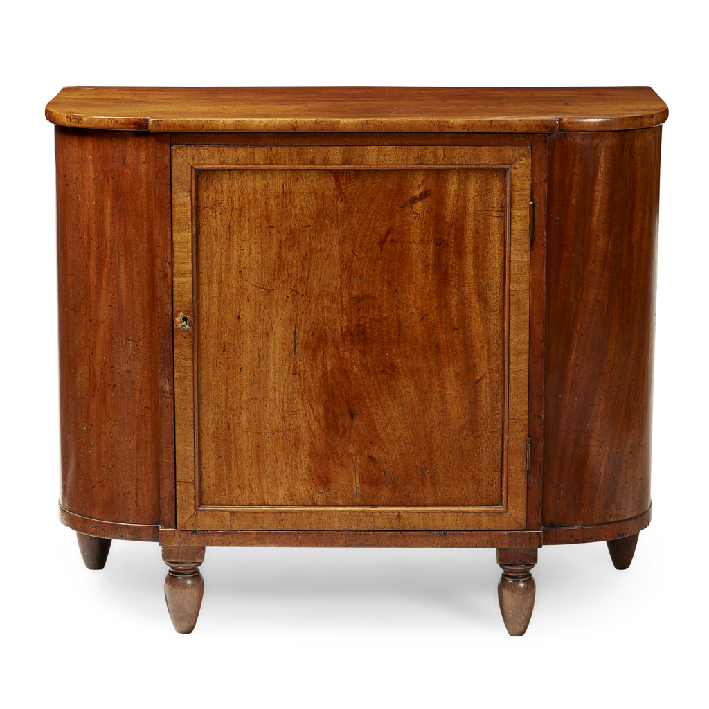 LATE GEORGE III MAHOGANY SIDE CABINET