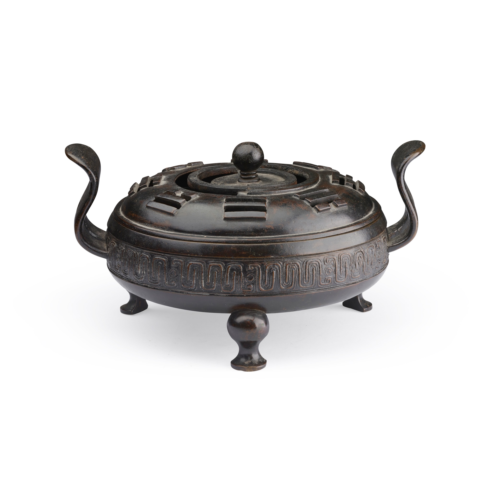 BRONZE 'EIGHT TRIGRAMS' INCENSE BURNER