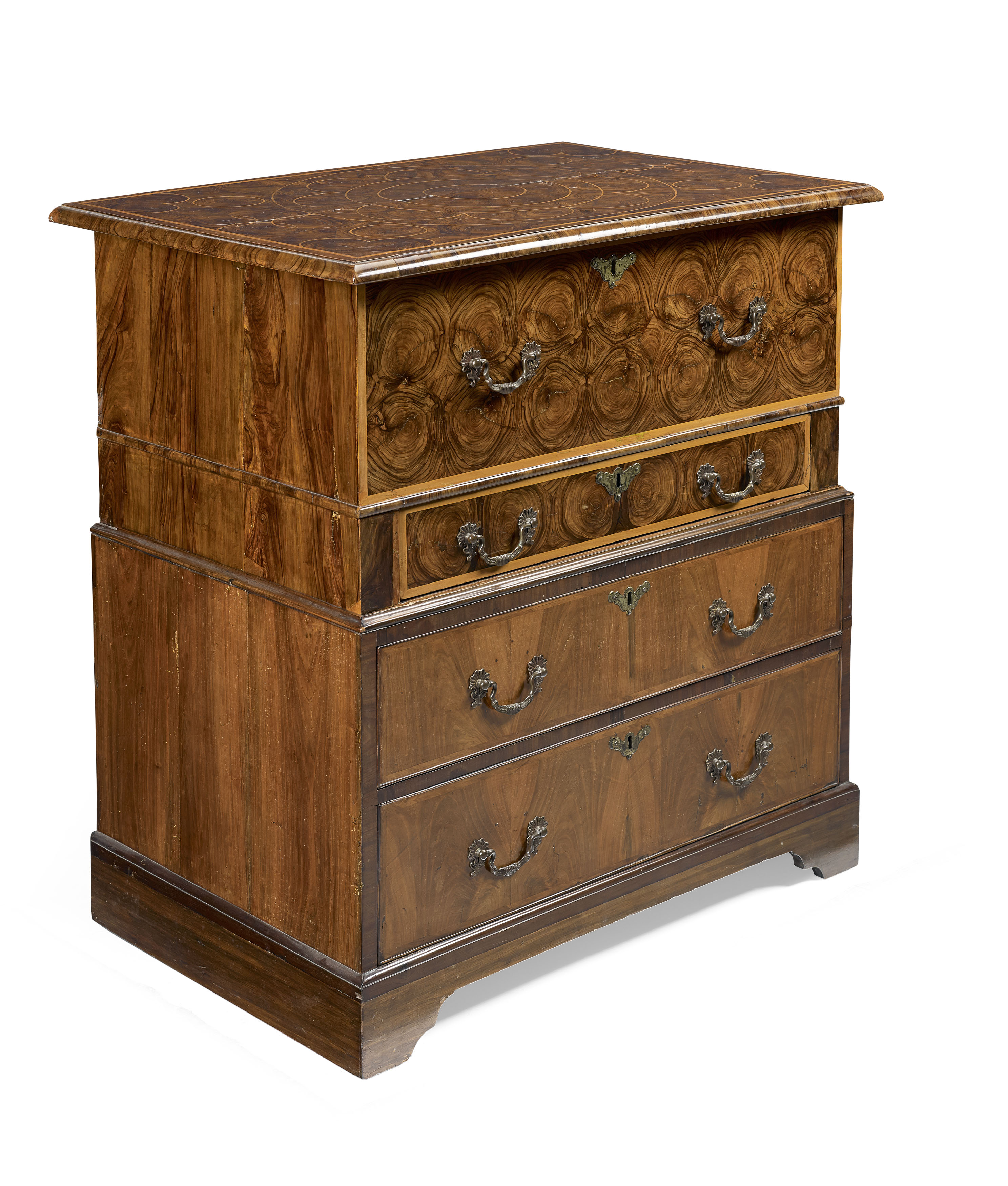 WALNUT CHEST ON CHEST