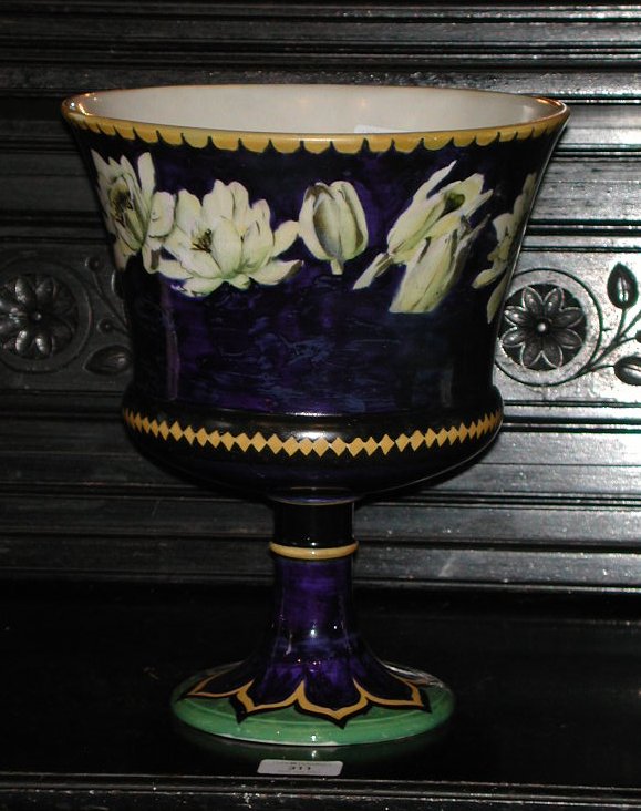 A large Wemyss goblet vase