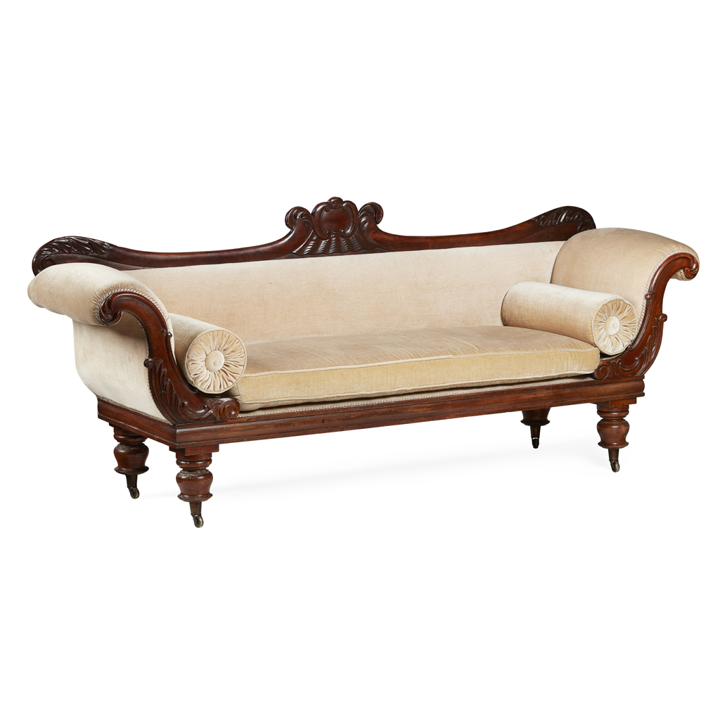 GEORGE IV MAHOGANY SOFA