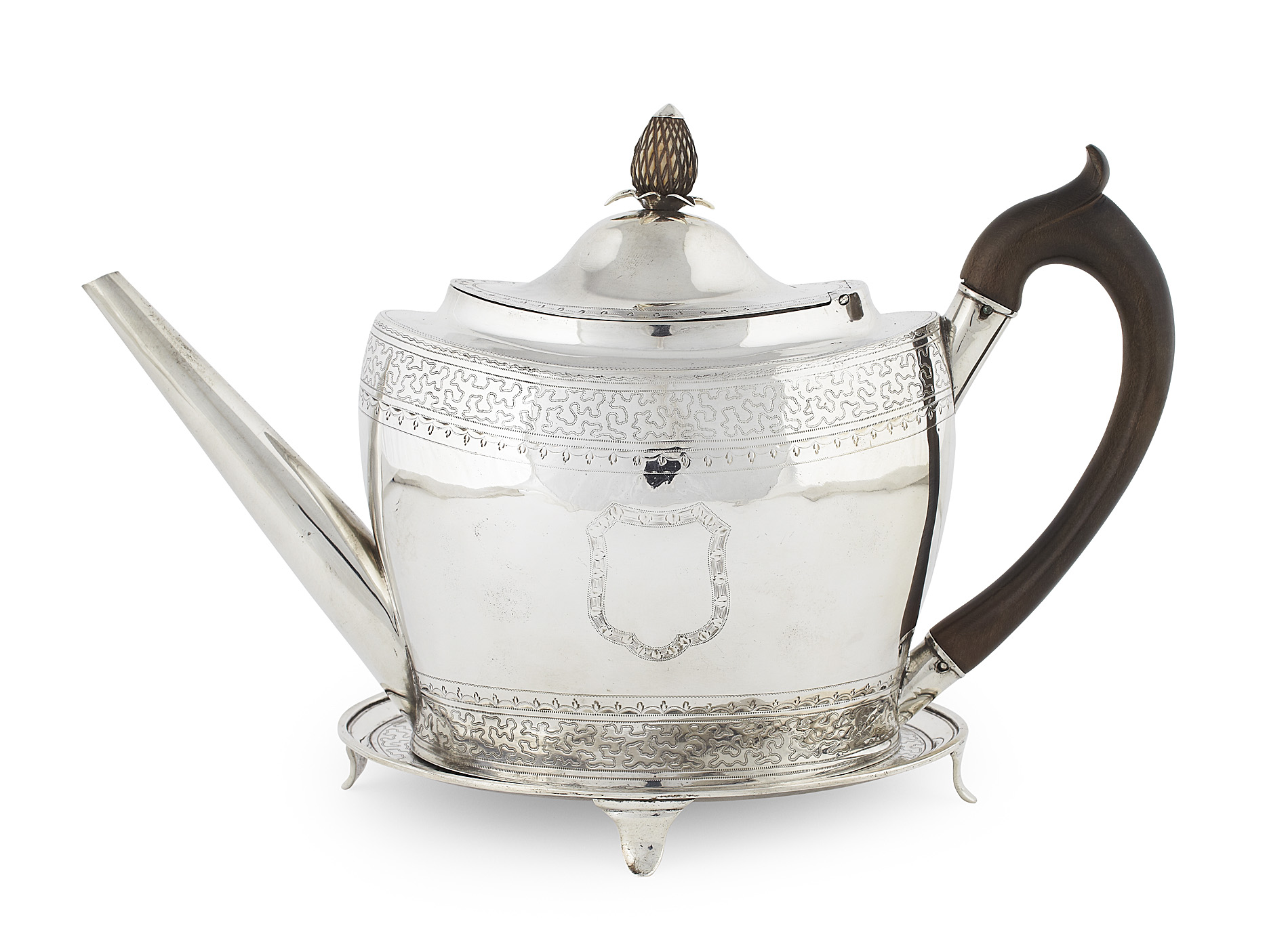 A George III teapot and stand