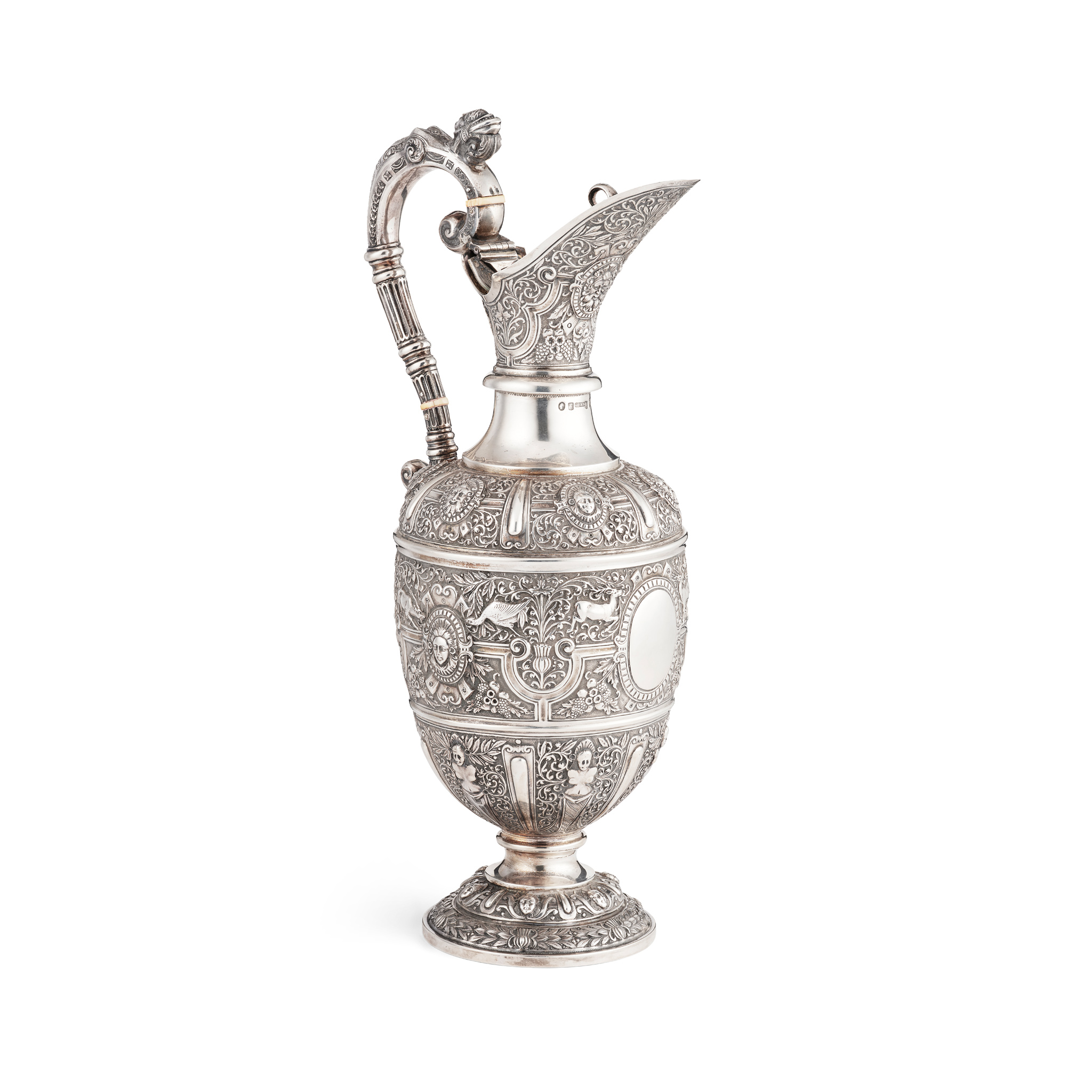 A VICTORIAN 'CELLINI PATTERN' EWER
