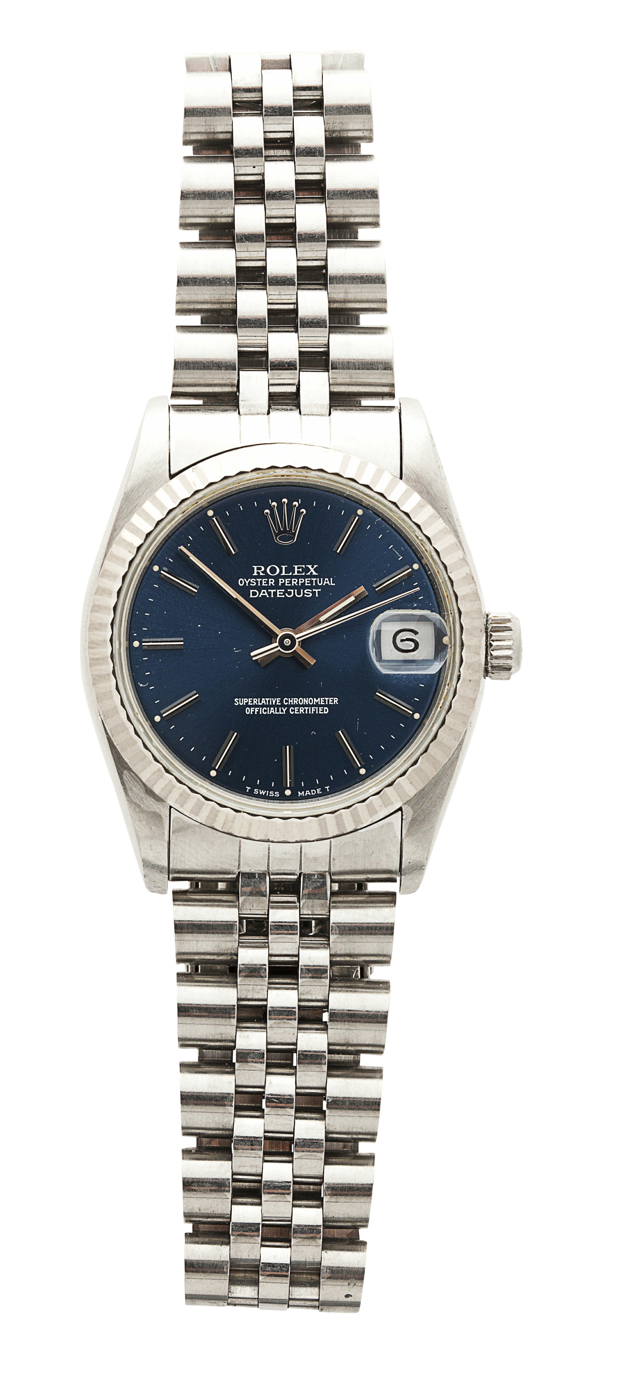 ROLEX - A lady's stainless steel cased wrist watch