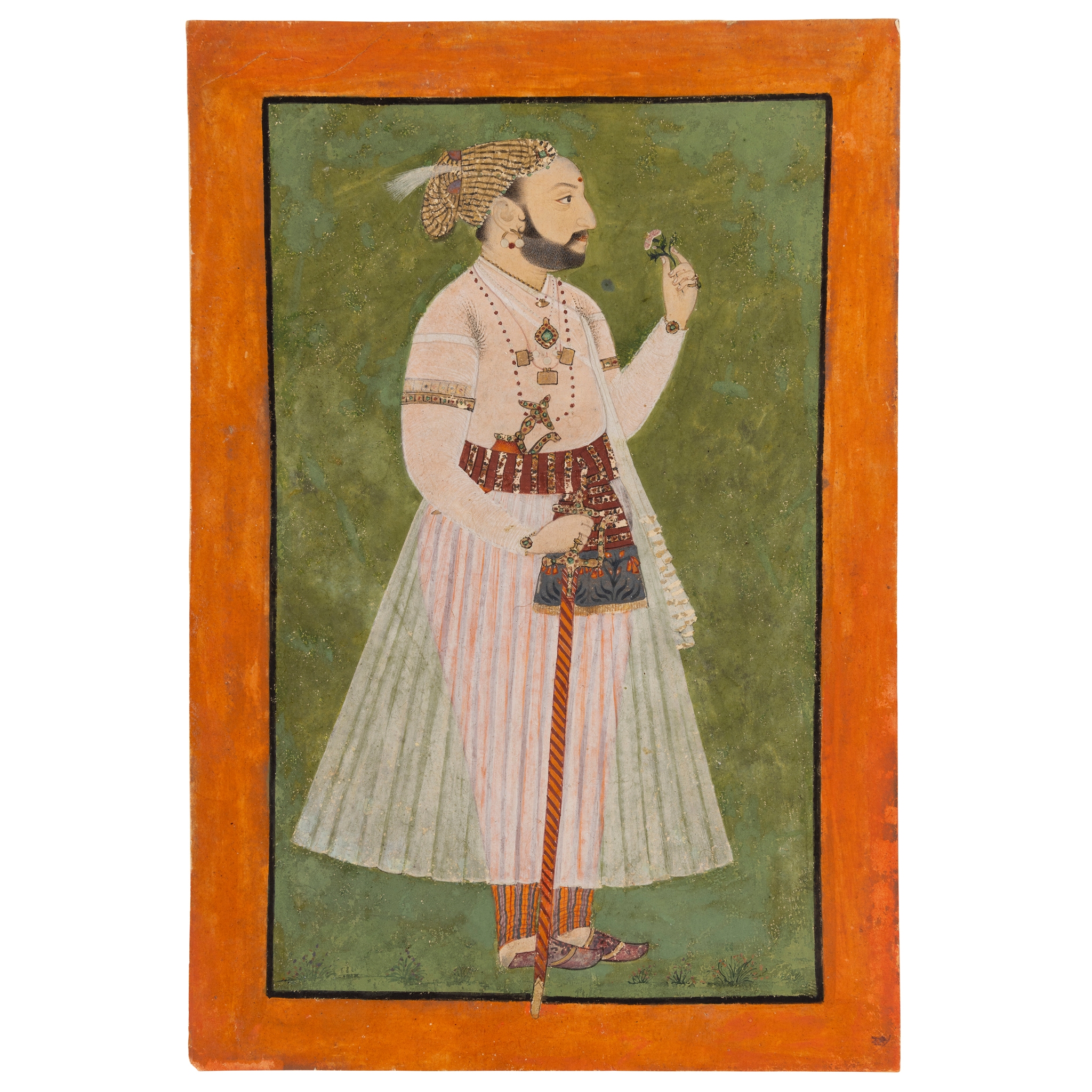 A PORTRAIT OF A PRINCE, PROBABLY DAN CHAND, PRINCE OF BILASPUR
