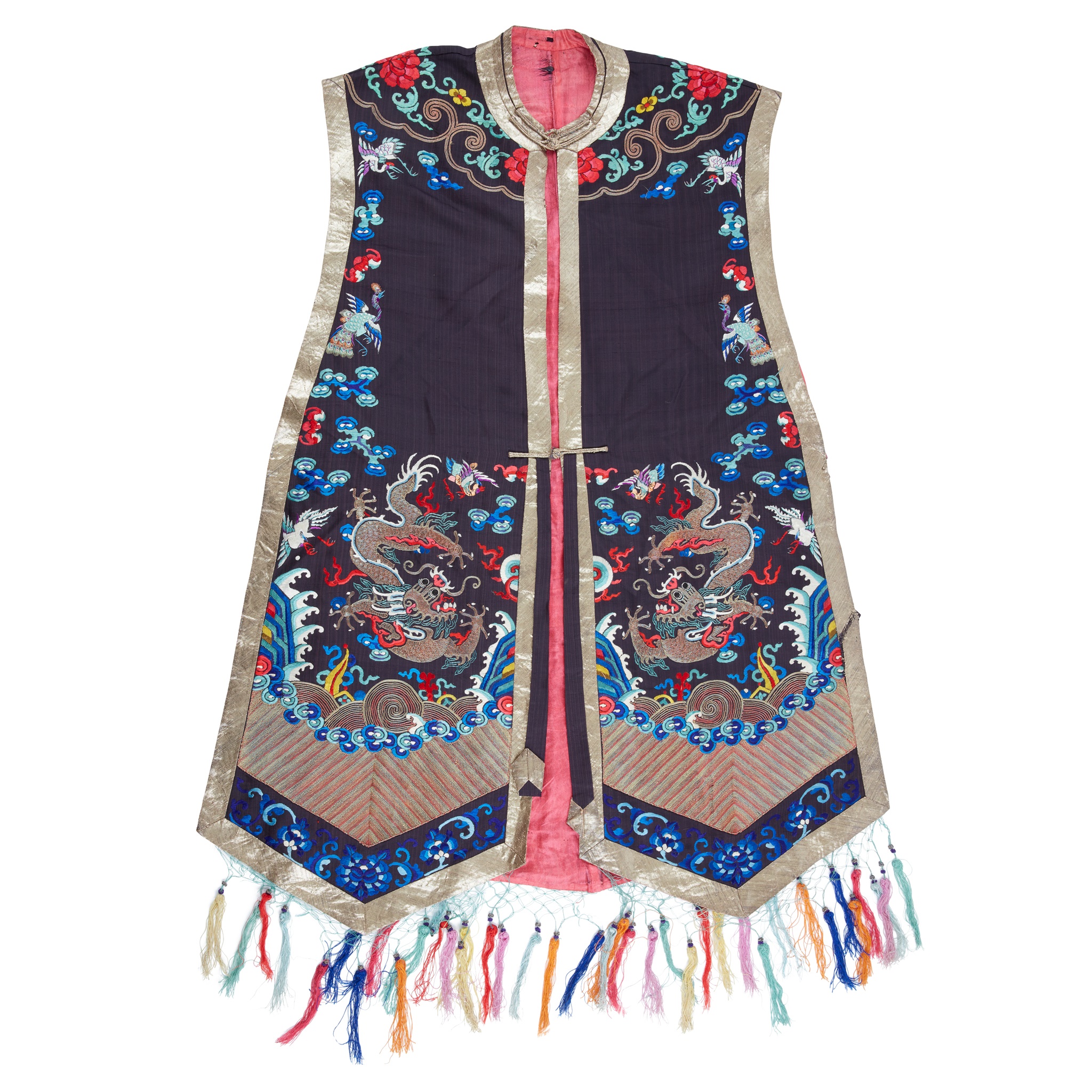 WOMAN'S EMBROIDERED SILK VEST, XIAPEI