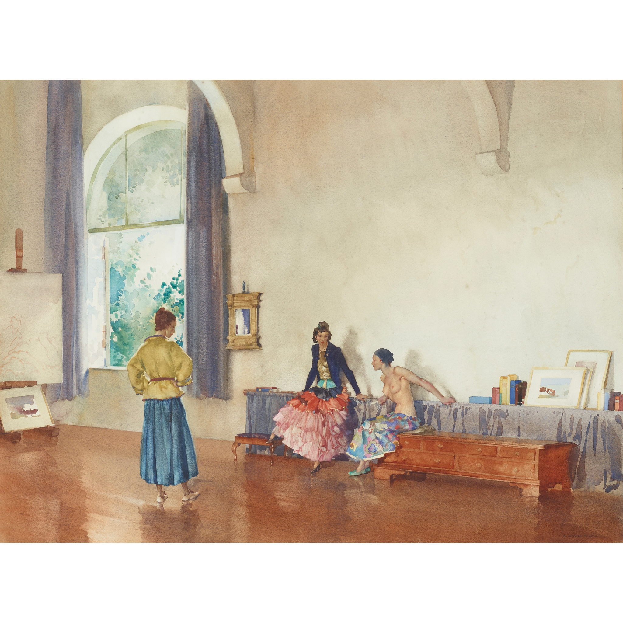 SIR WILLIAM RUSSELL FLINT P.R.A., P.R.W.S., R.S.W., R.O.I., R.E. (SCOTTISH 1880-1969)