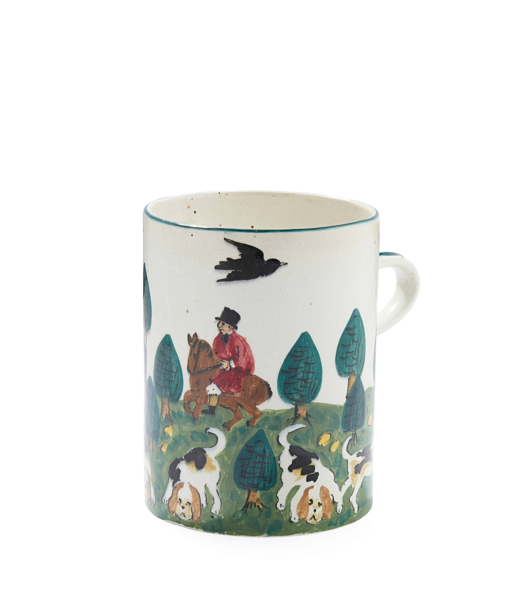 A LARGE WEMYSS WARE 'EARLSHALL' MUG