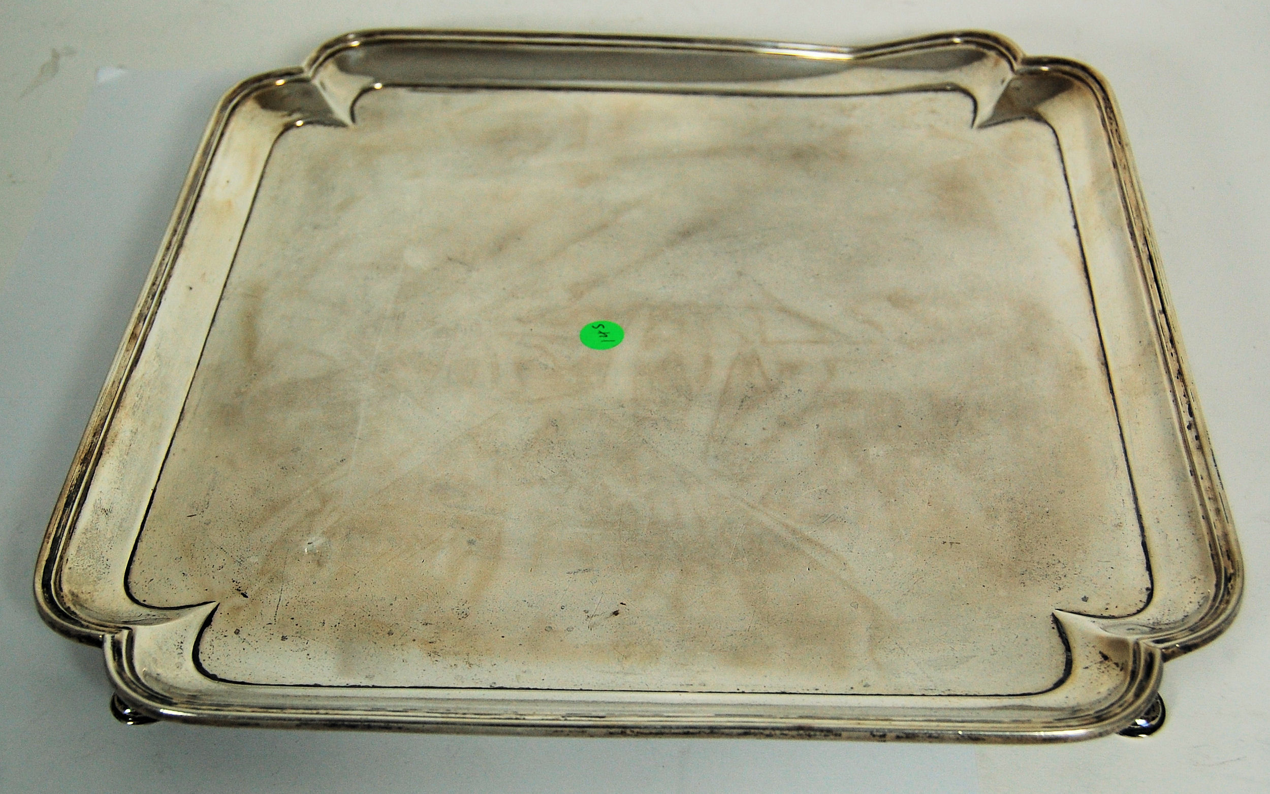 A modern square salver