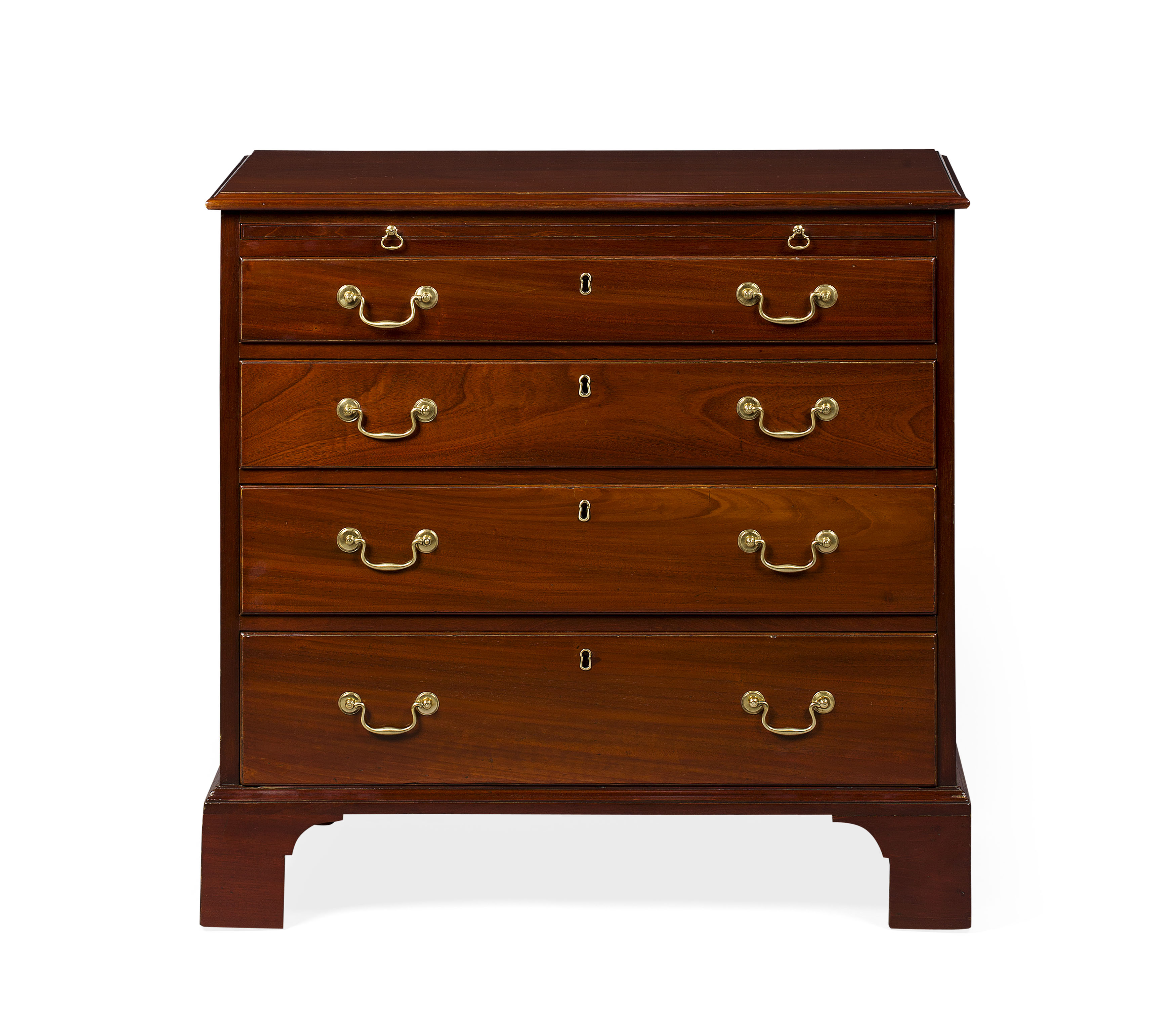 GEORGE III MAHOGANY CHEST OF DRAWERS
