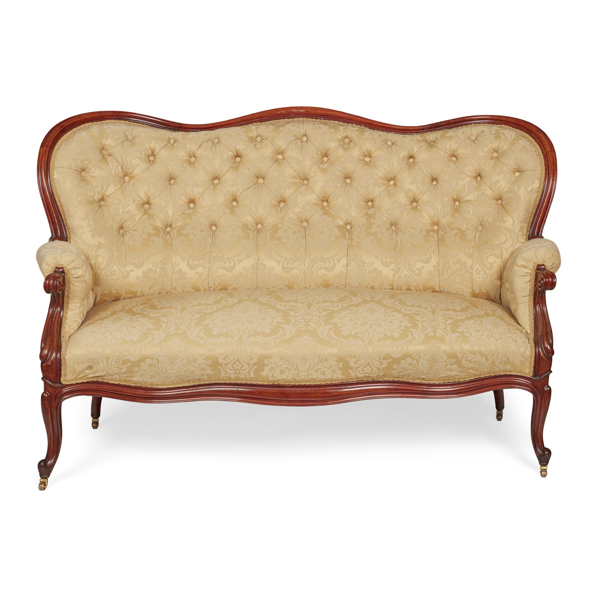 VICTORIAN MAHOGANY FRAMED SOFA