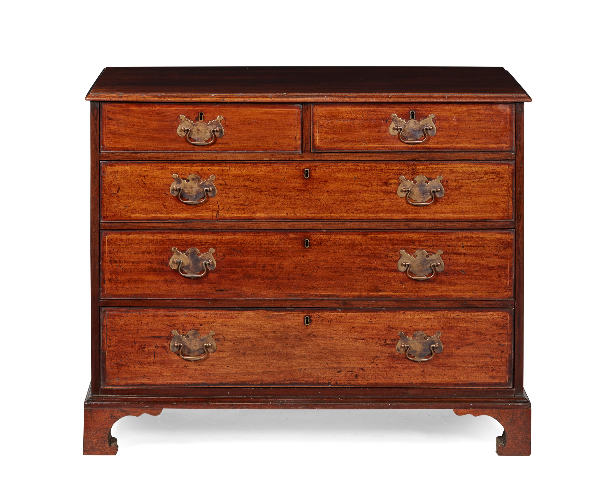 GEORGE III MAHOGANY CHEST OF DRAWERS