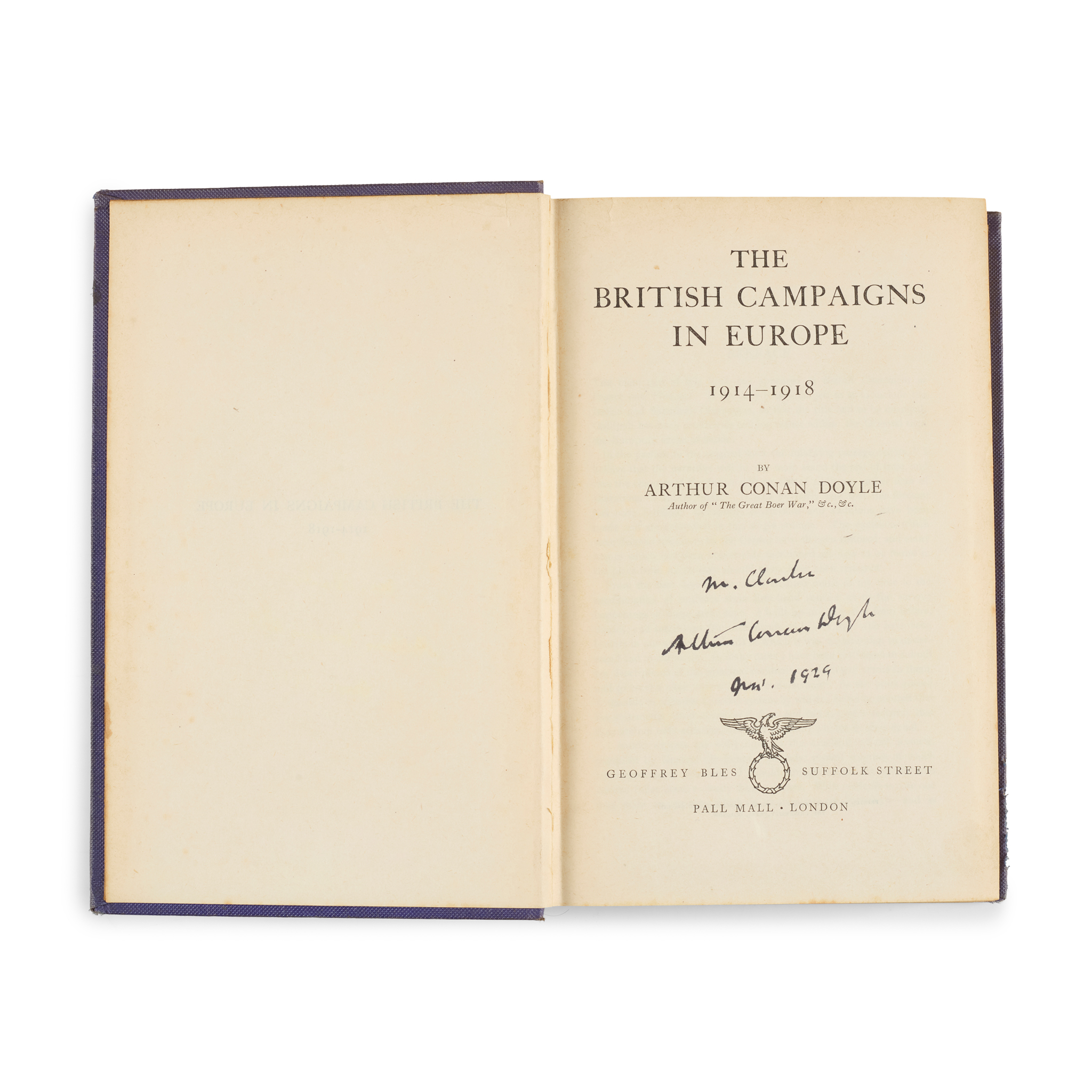 Doyle, Sir Arthur Conan (1859-1930) - inscribed