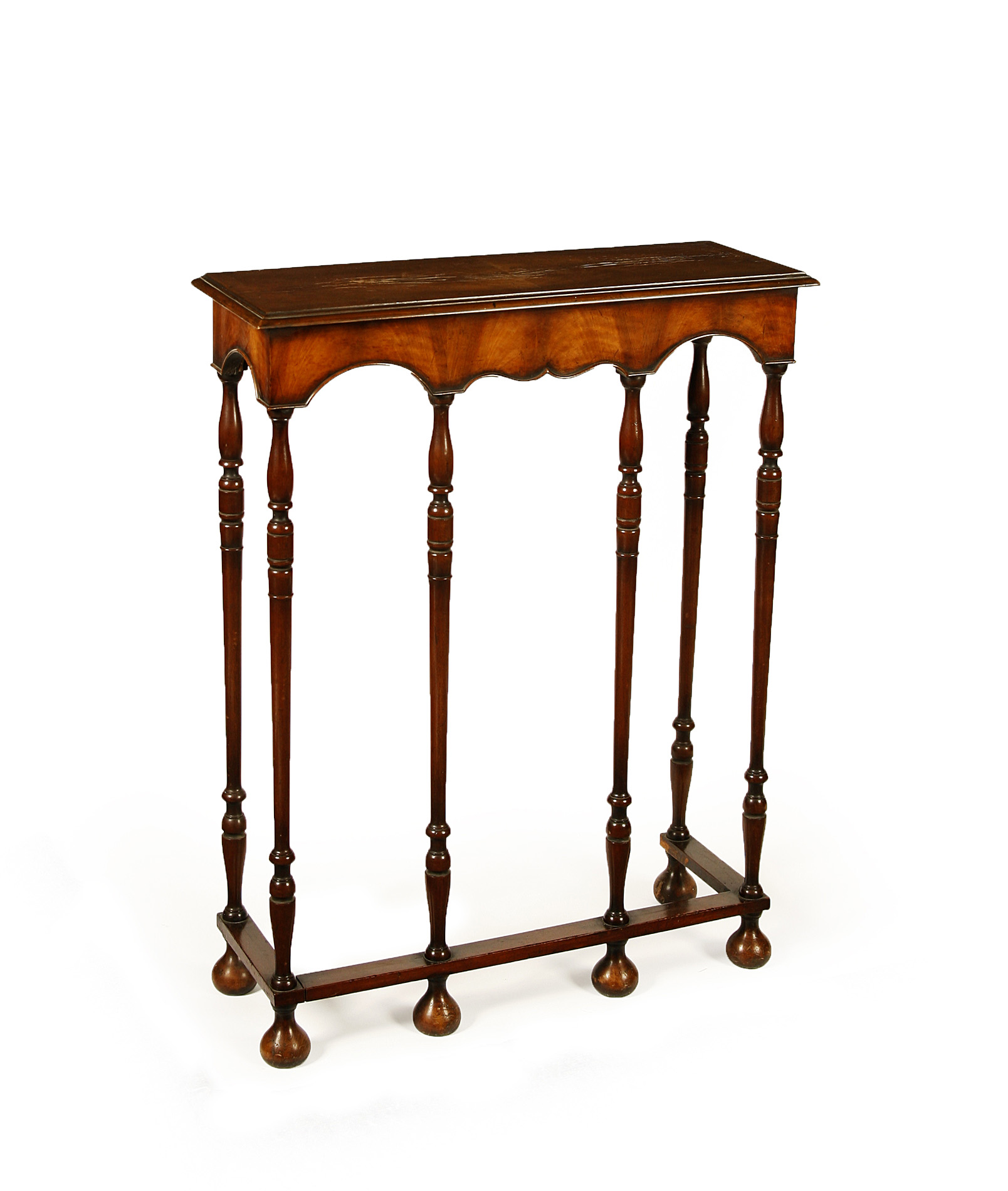 HIGH WALNUT SIDE TABLE