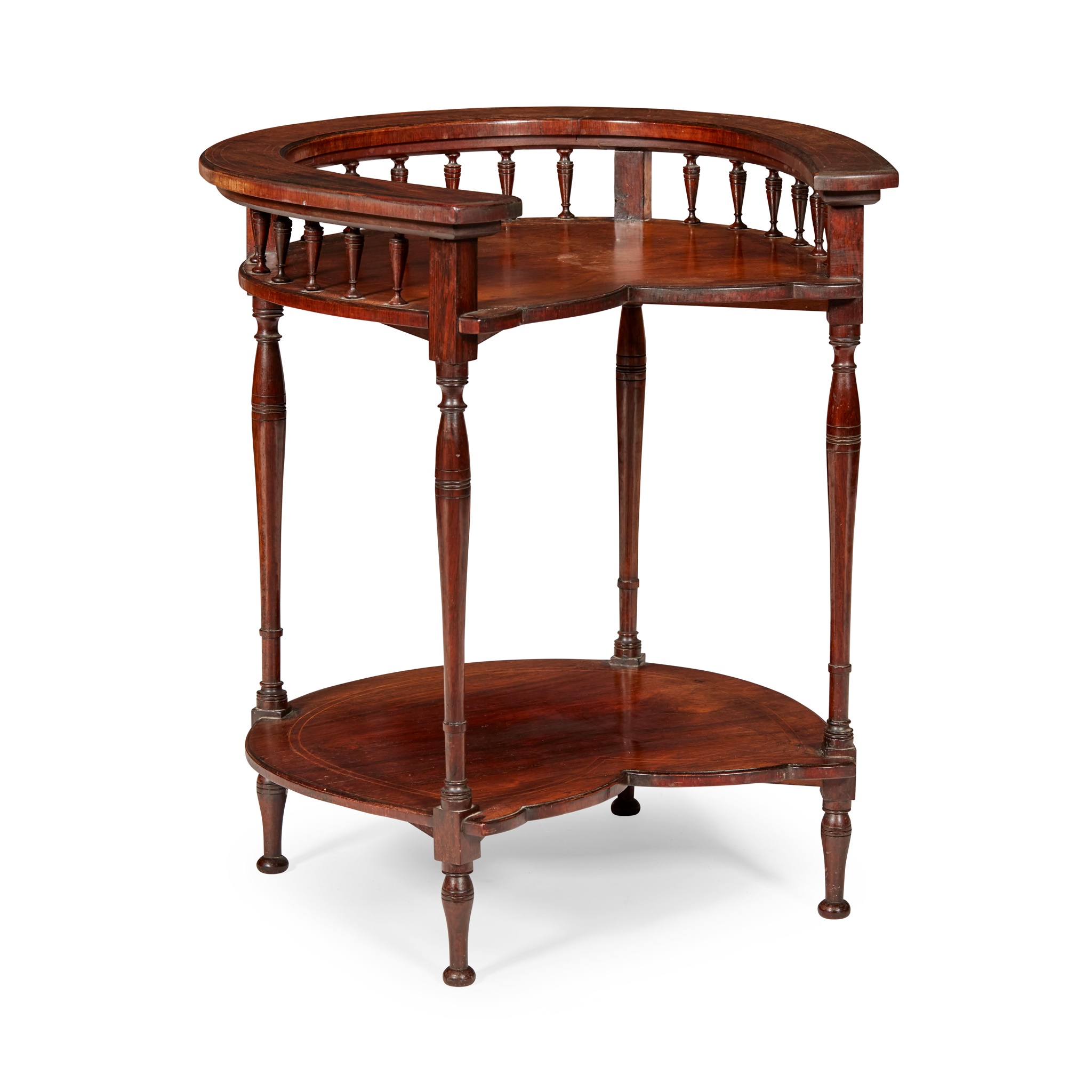 EDWARDIAN NOVELTY 'HORSESHOE' ROSEWOOD OCCASIONAL TABLE