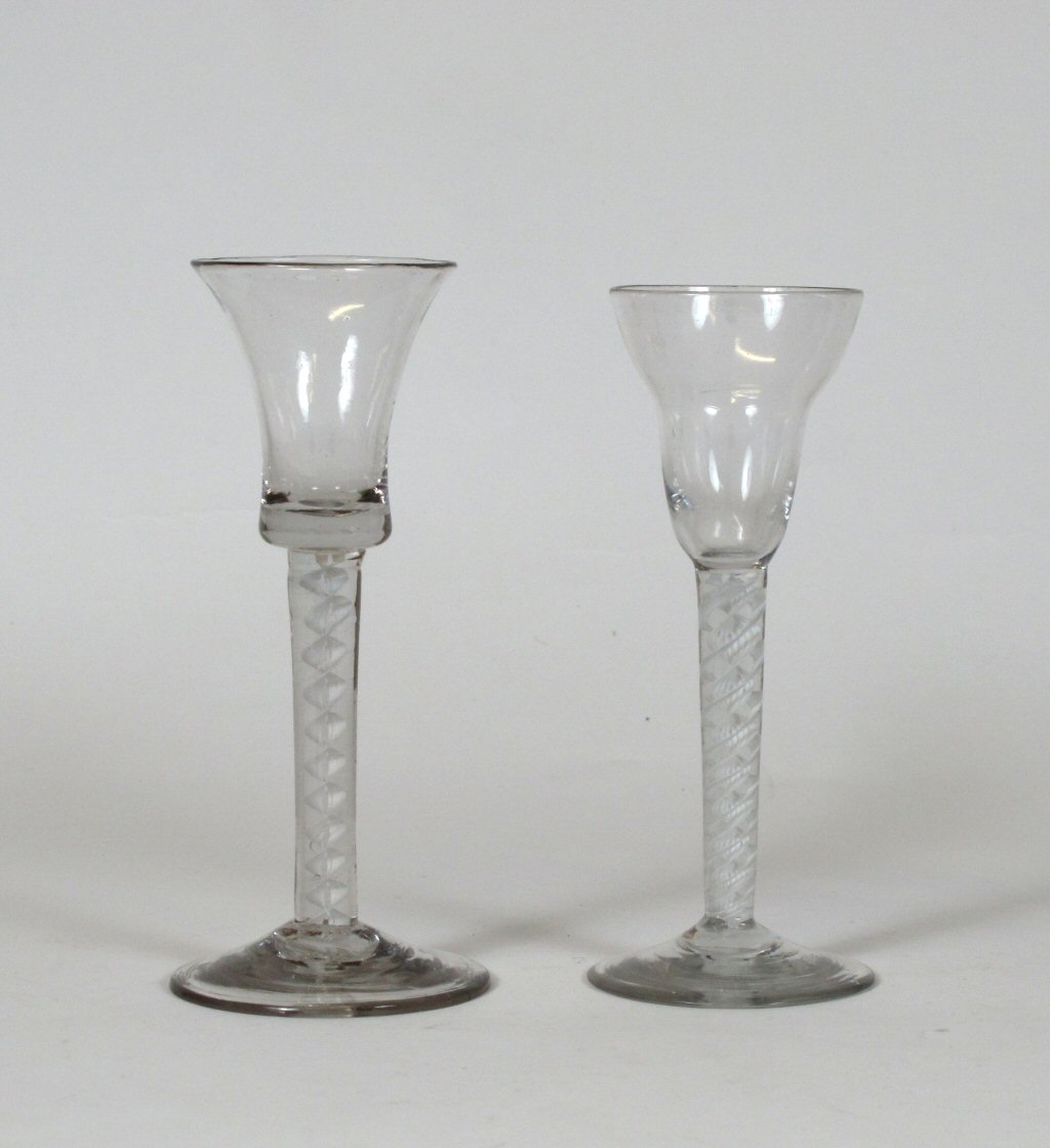 Four 18th century glasses