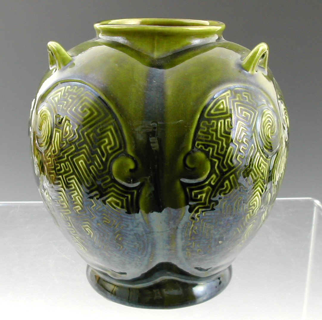 Christopher Dresser (1834-1904) A Linthorpe hanging jardiniere,