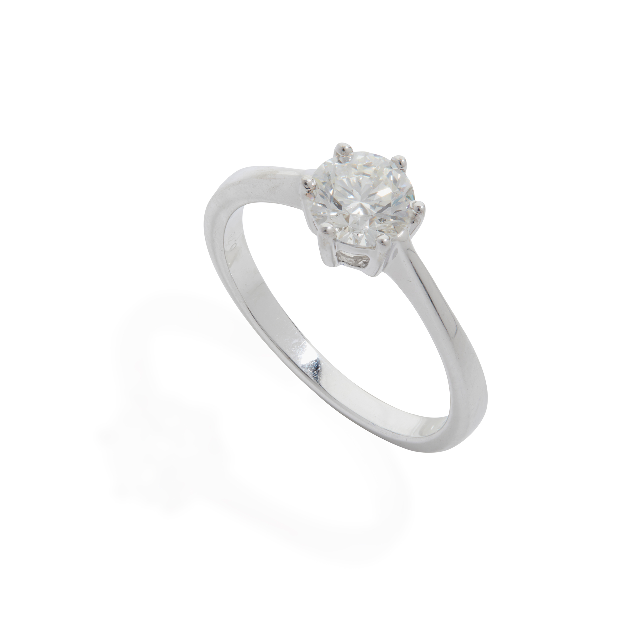 A diamond single-stone ring