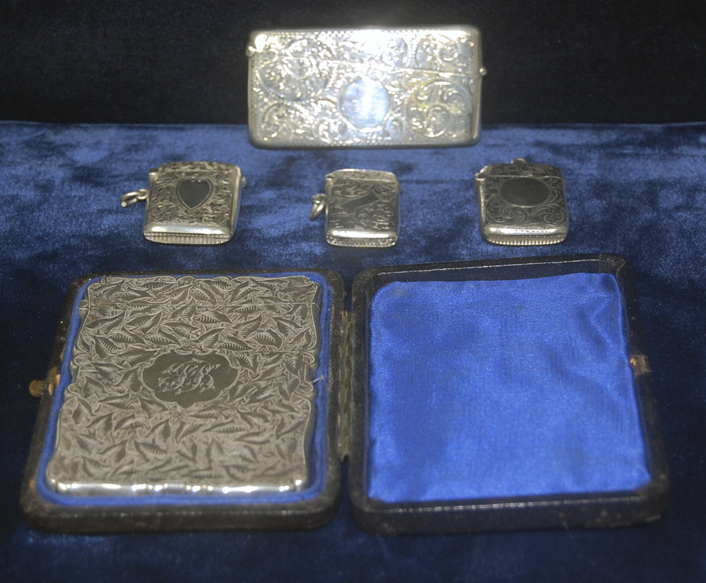 A Victorian calling card case