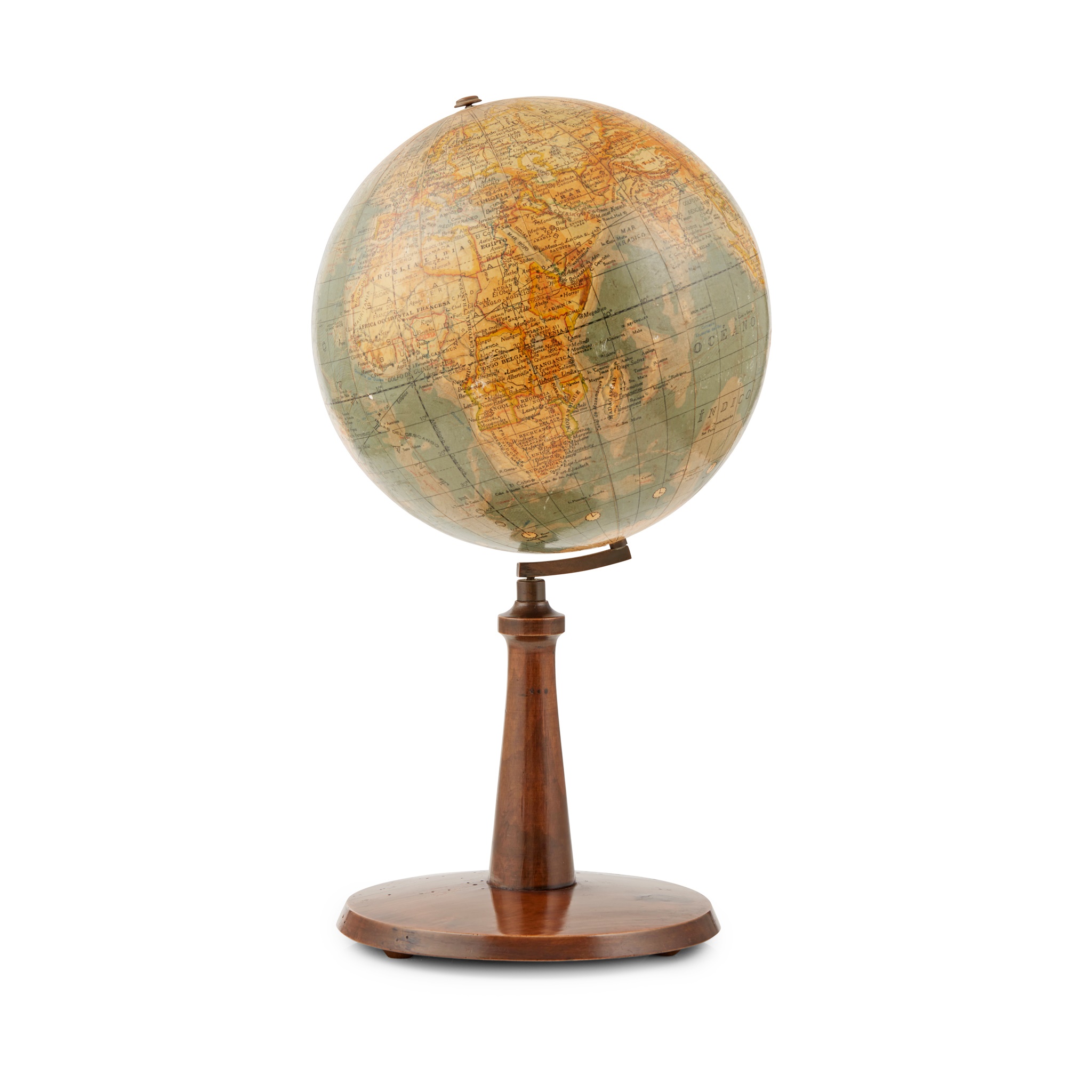 SPANISH 10 INCH TERRESTRIAL TABLE GLOBE