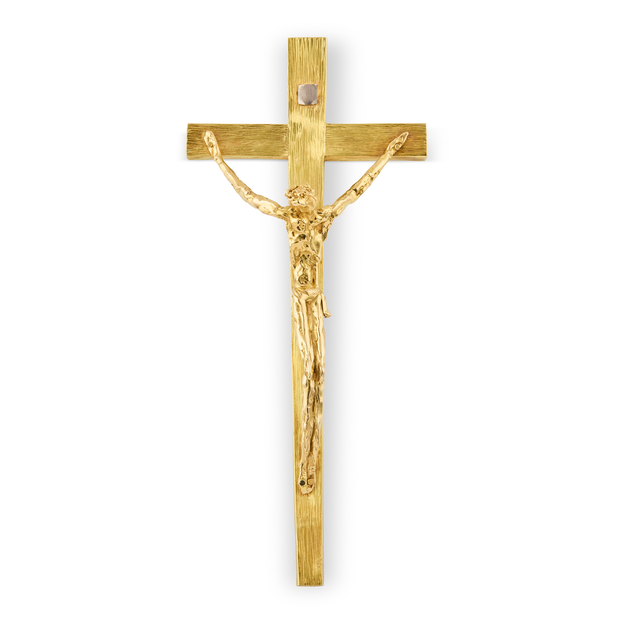 AN IMPRESSIVE 18CT GOLD CRUCIFIX