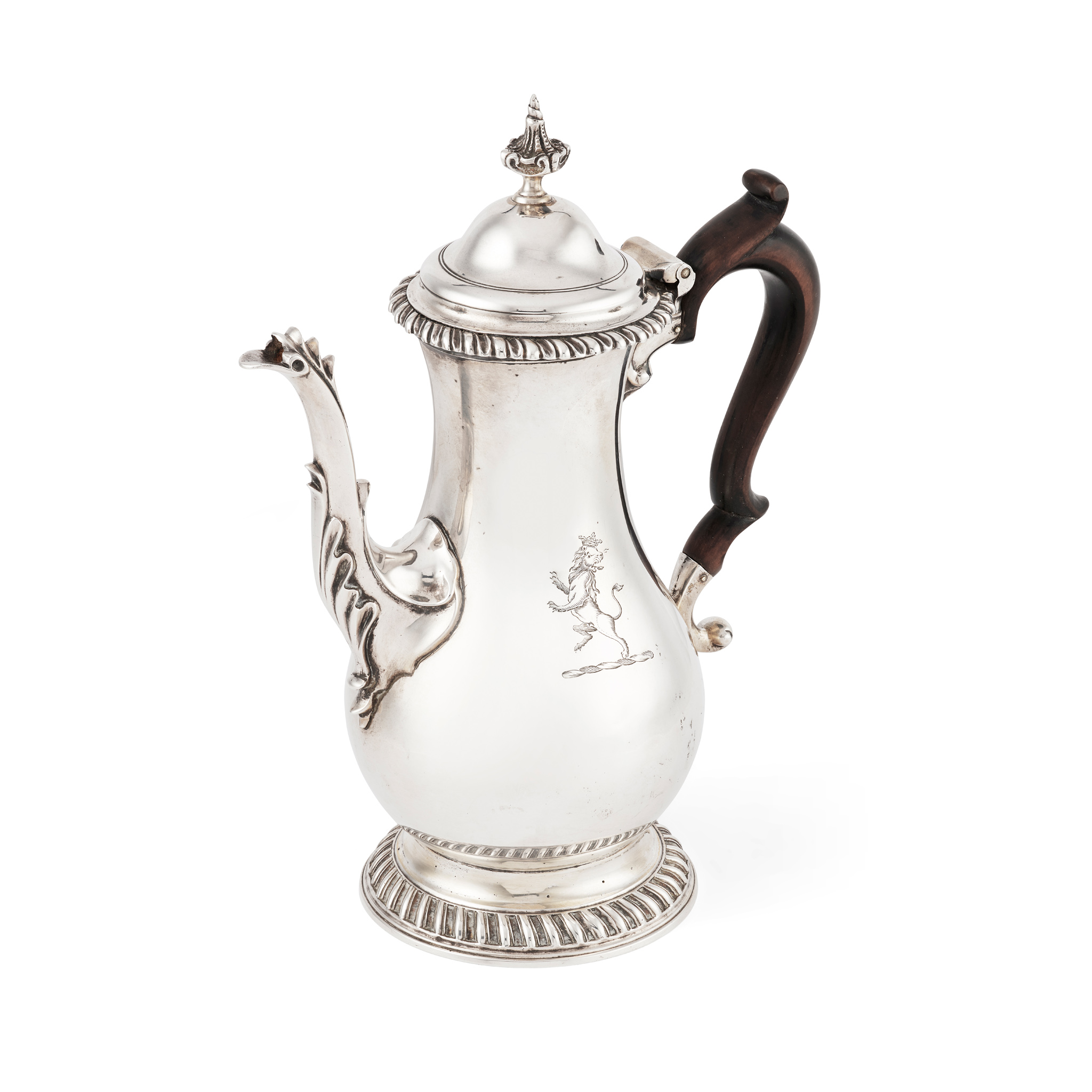 A GEORGE III COFFEE POT