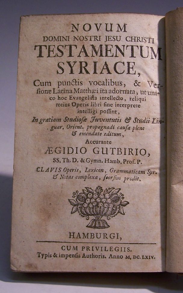 New Testament, <em>Syriac</em>