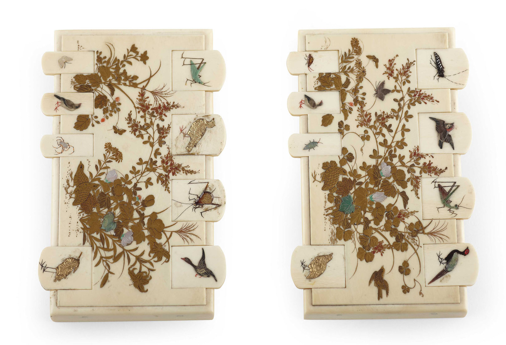 ROYAL INTEREST PAIR OF JAPANESE SHIBAYAMA WHIST MARKERS