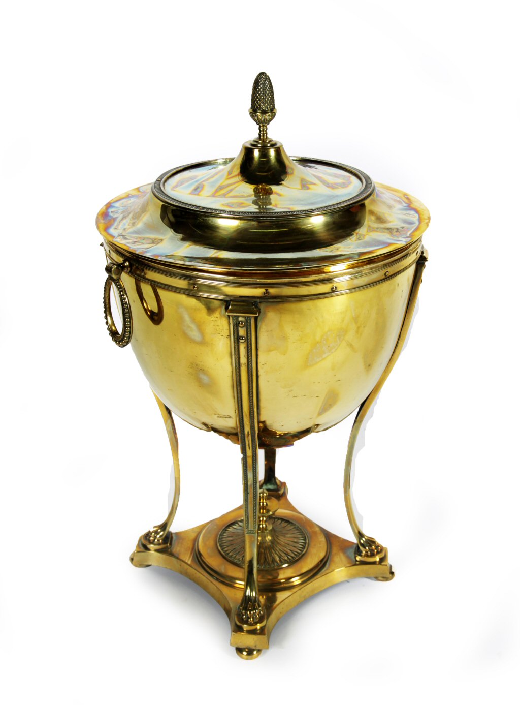 ADAM STYLE BRASS COAL BIN