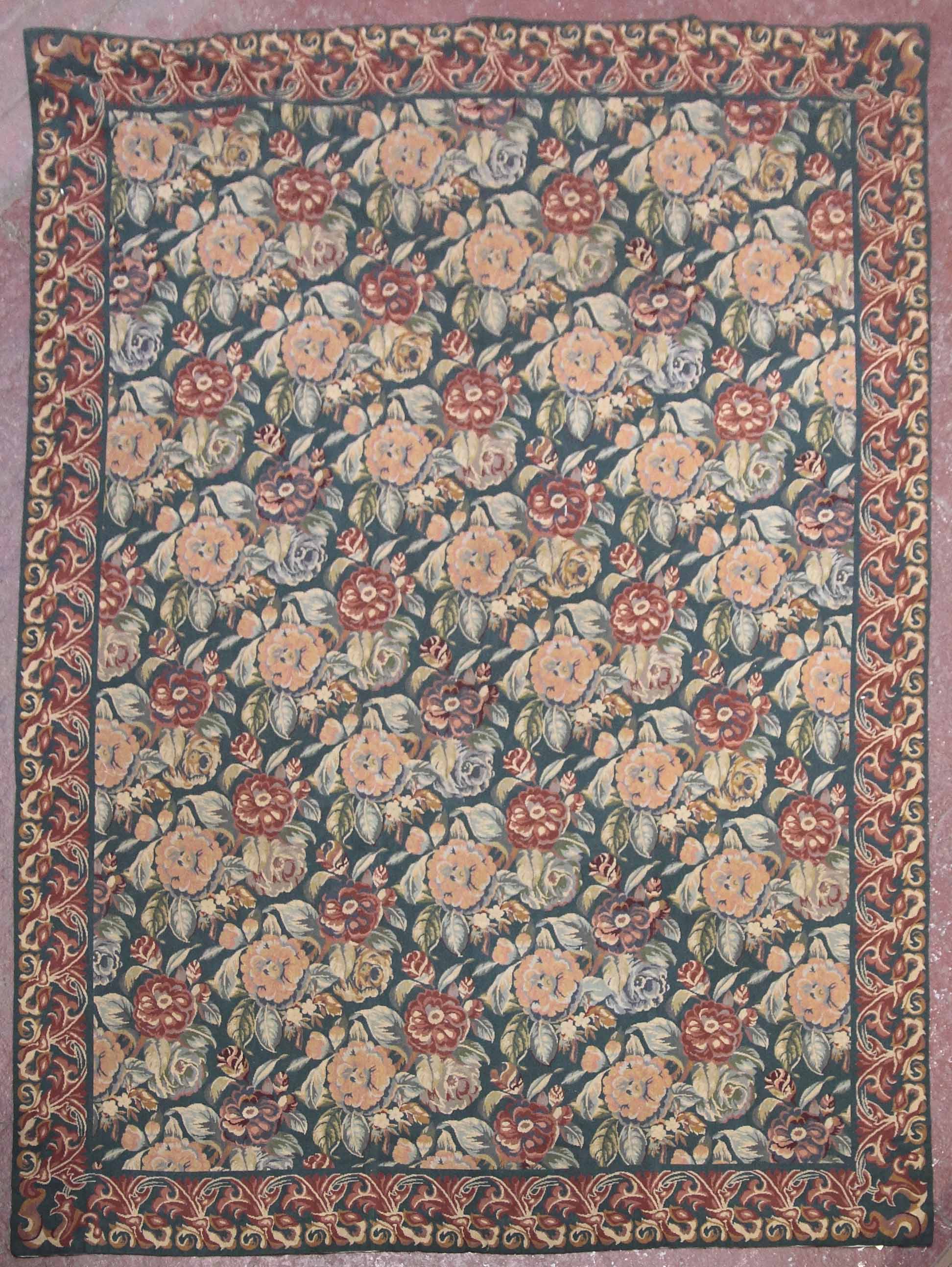 An Aubusson style carpet