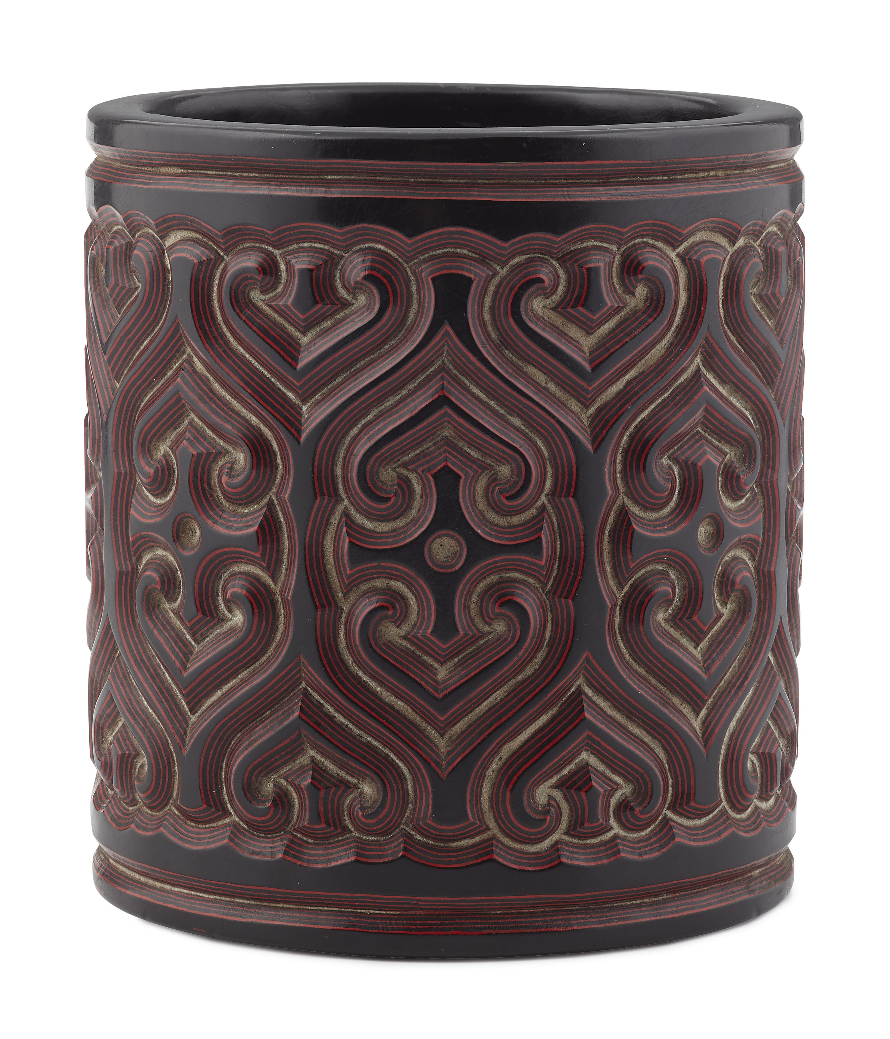 CHINESE GURI LACQUER BRUSH POT