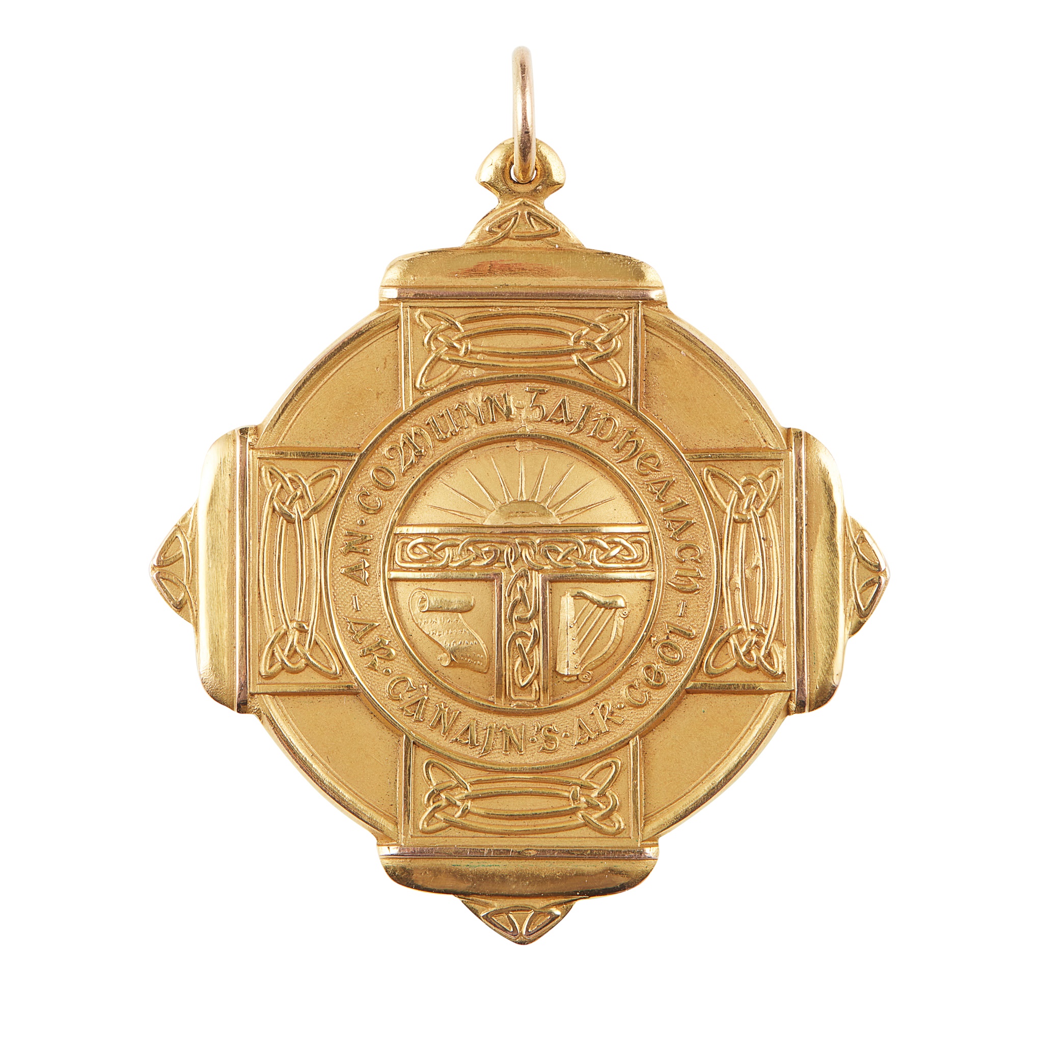 A 9CT GOLD INVERNESS MOD MEDAL