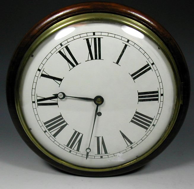 A mahogany cased wall clock,