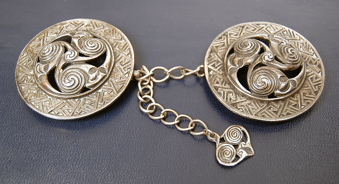 Iona - a pair of Scottish provincial cloak fasteners