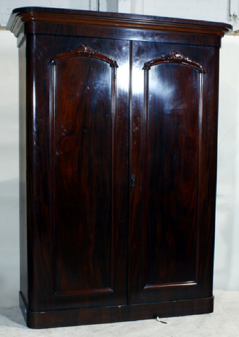 A Victorian mahogany wardrobe