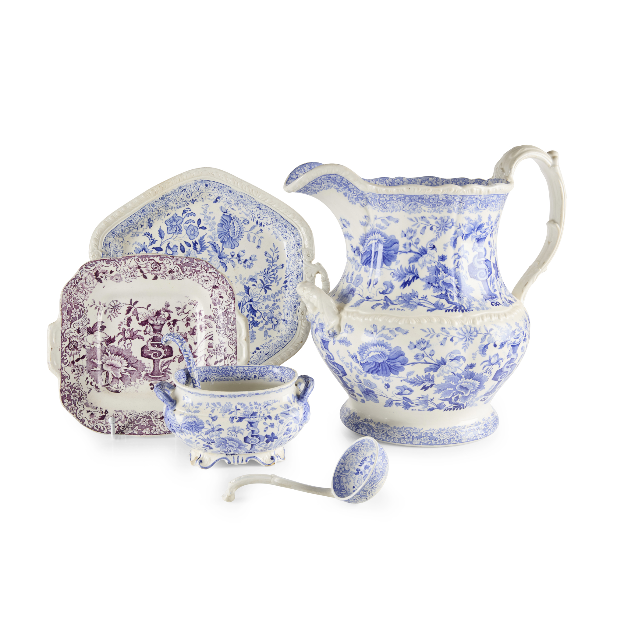 COLLECTION OF MINTON 'FLORENTINE' PATTERN OPAQUE CHINA