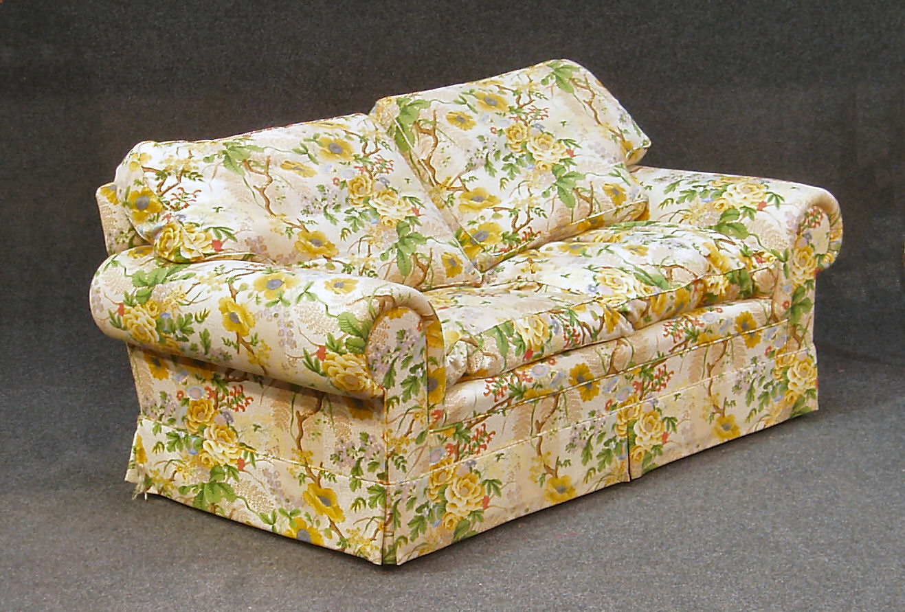 A chintz sofa By Drysdale, Edinburgh