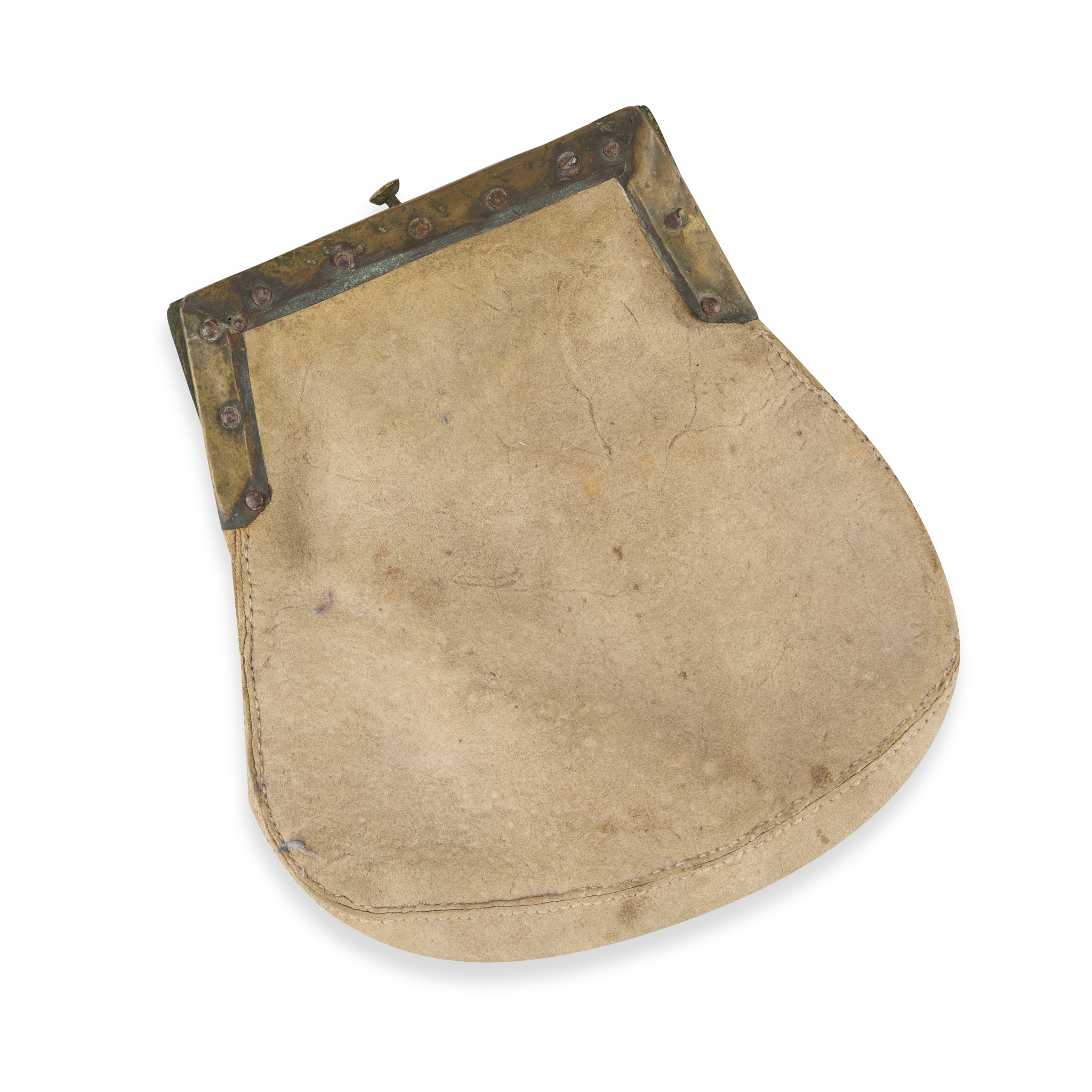 A MID-18TH CENTURY BRASS CANTLE SPORRAN
