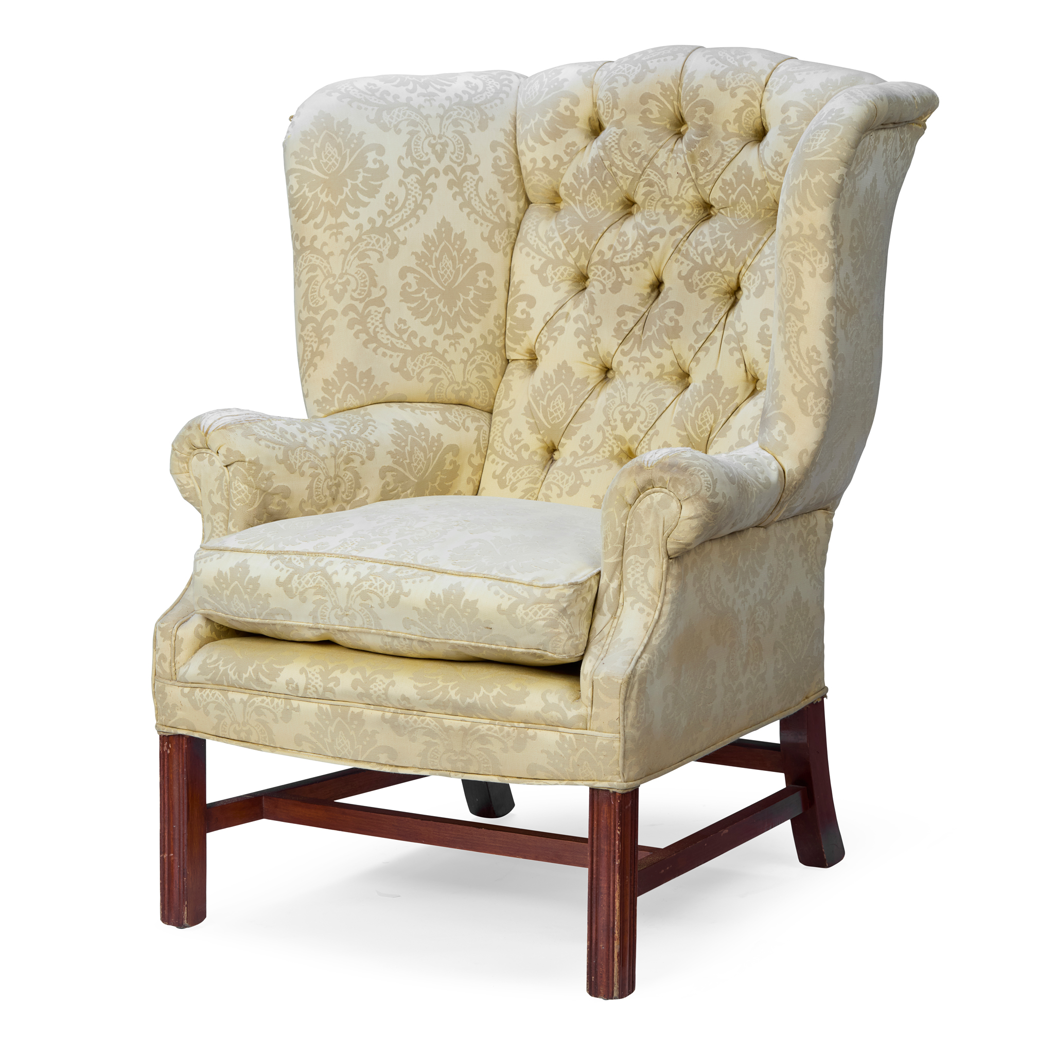 GEORGIAN STYLE WING ARMCHAIR