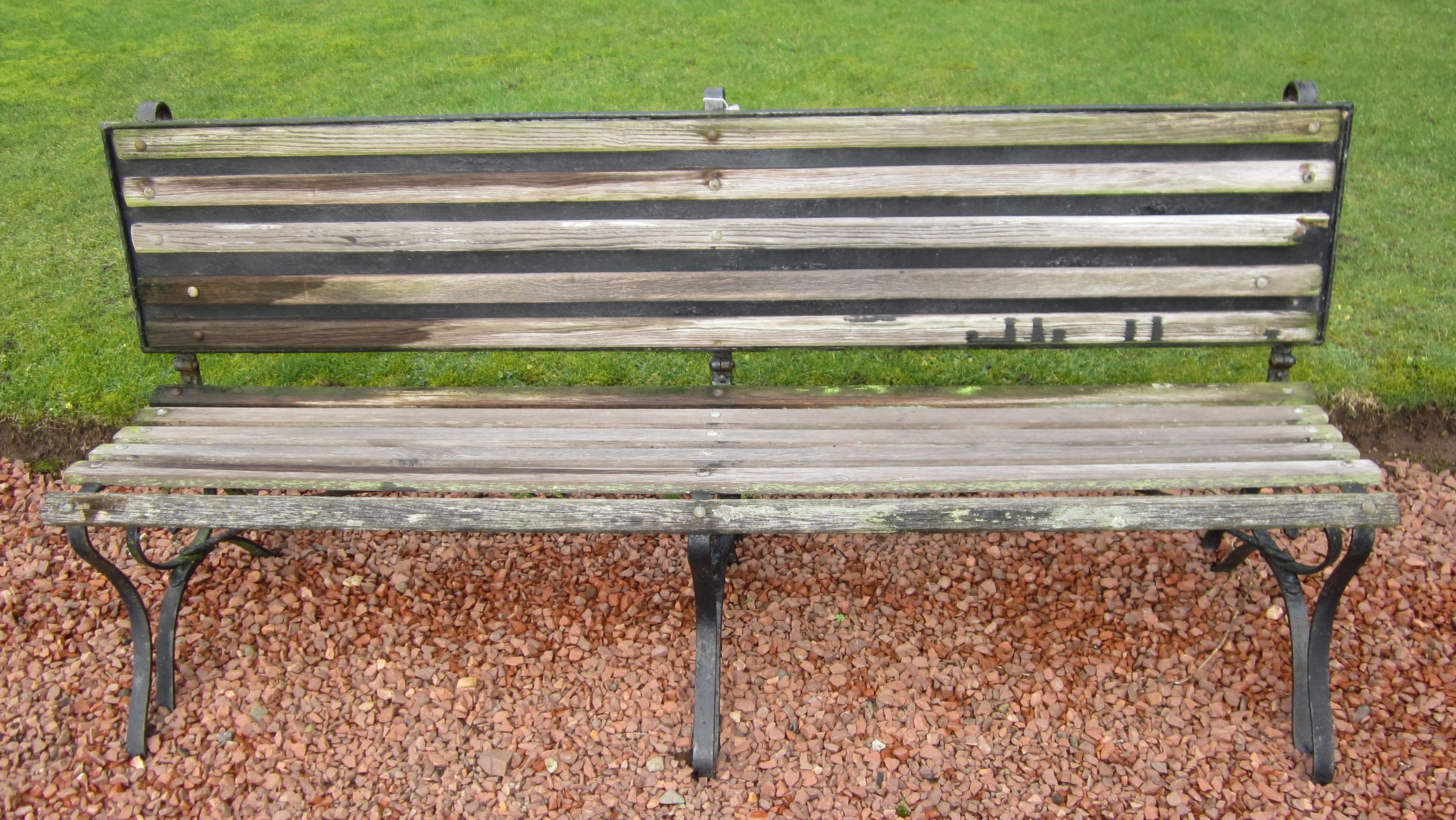 TWO VICTORIAN CAST IRON GARDEN BENCHES