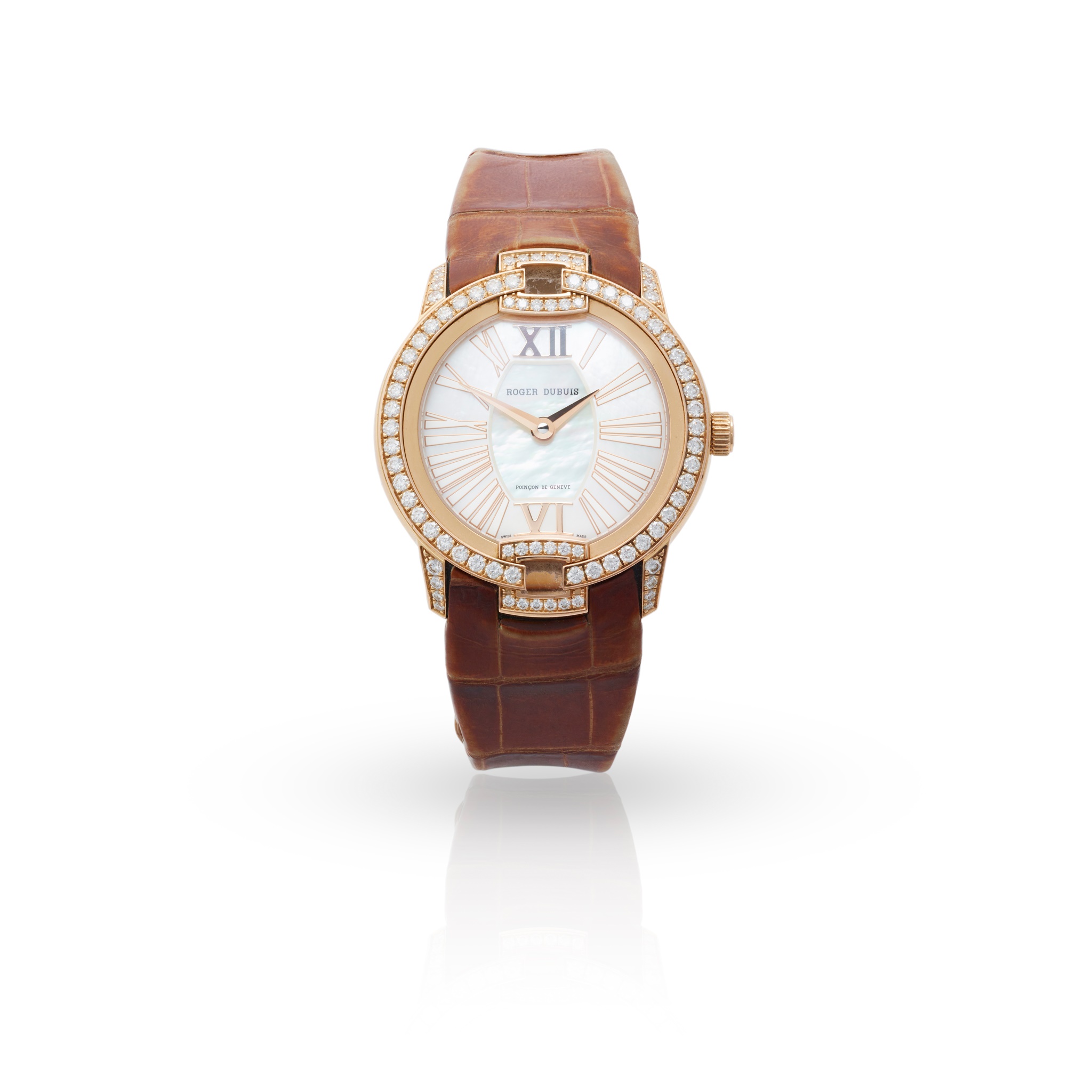 Roger Dubuis: a diamond-set wristwatch
