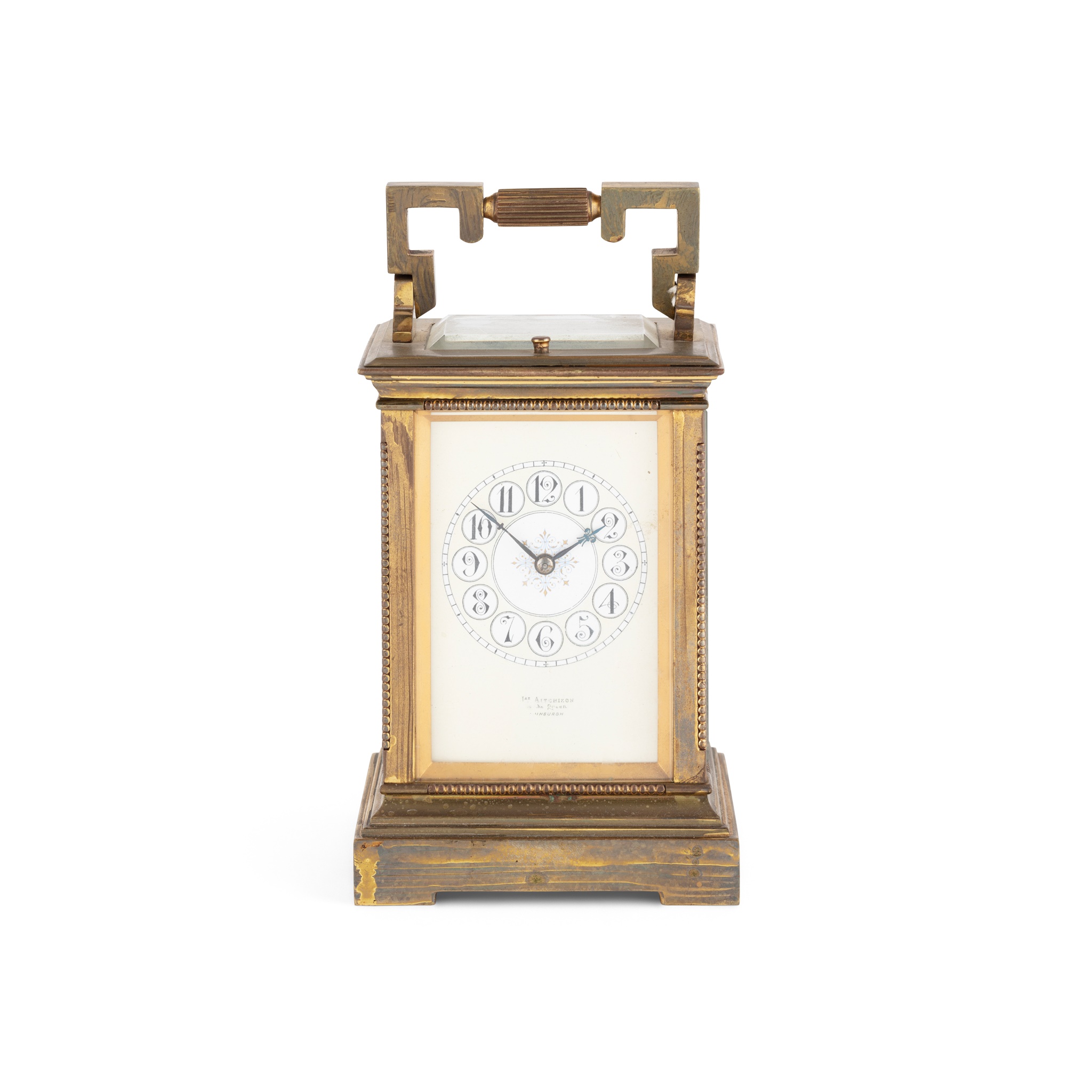 FRENCH BRASS REPEATER CARRIAGE CLOCK