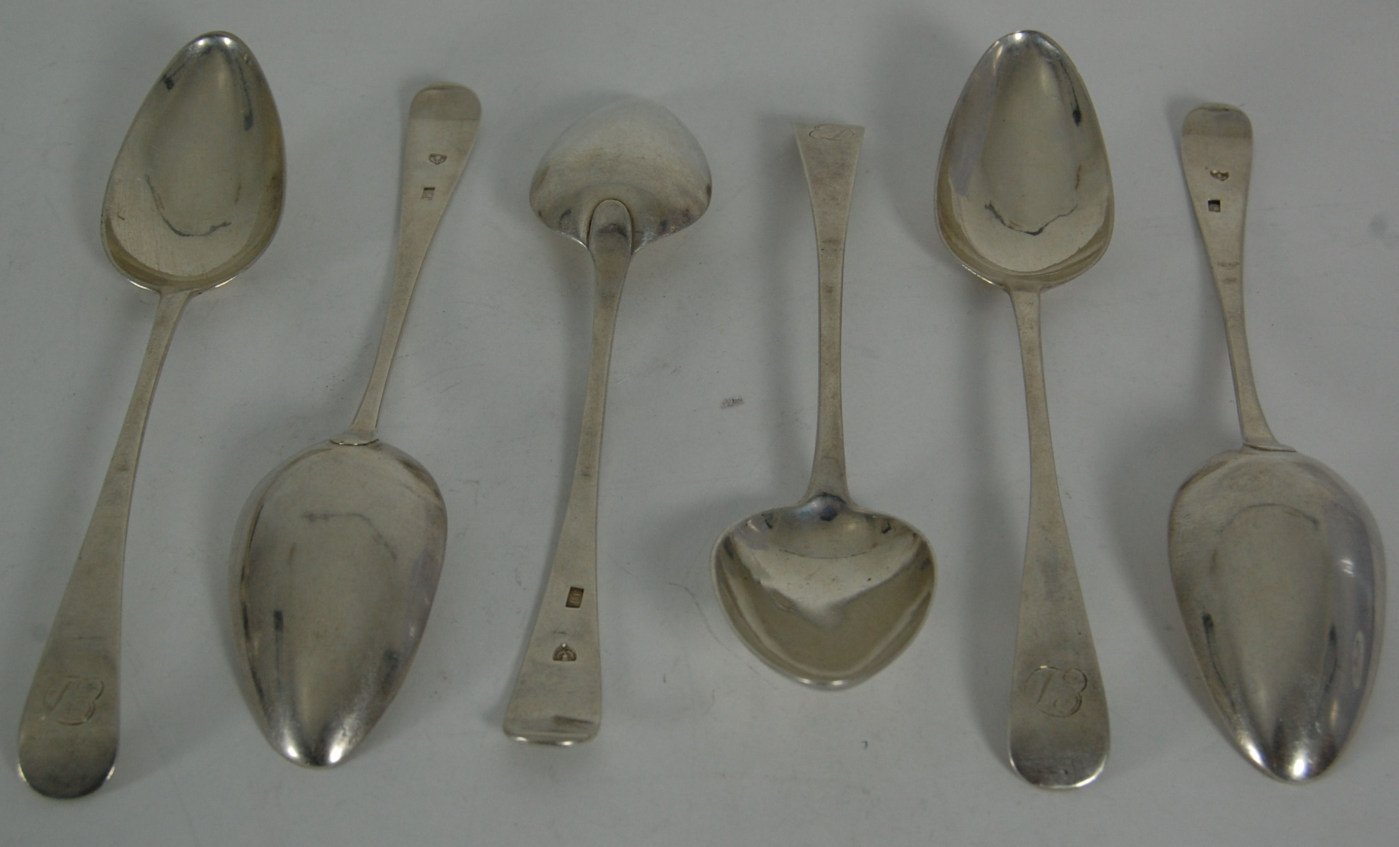 Aberdeen - a set of six Scottish Provincial tablespoons