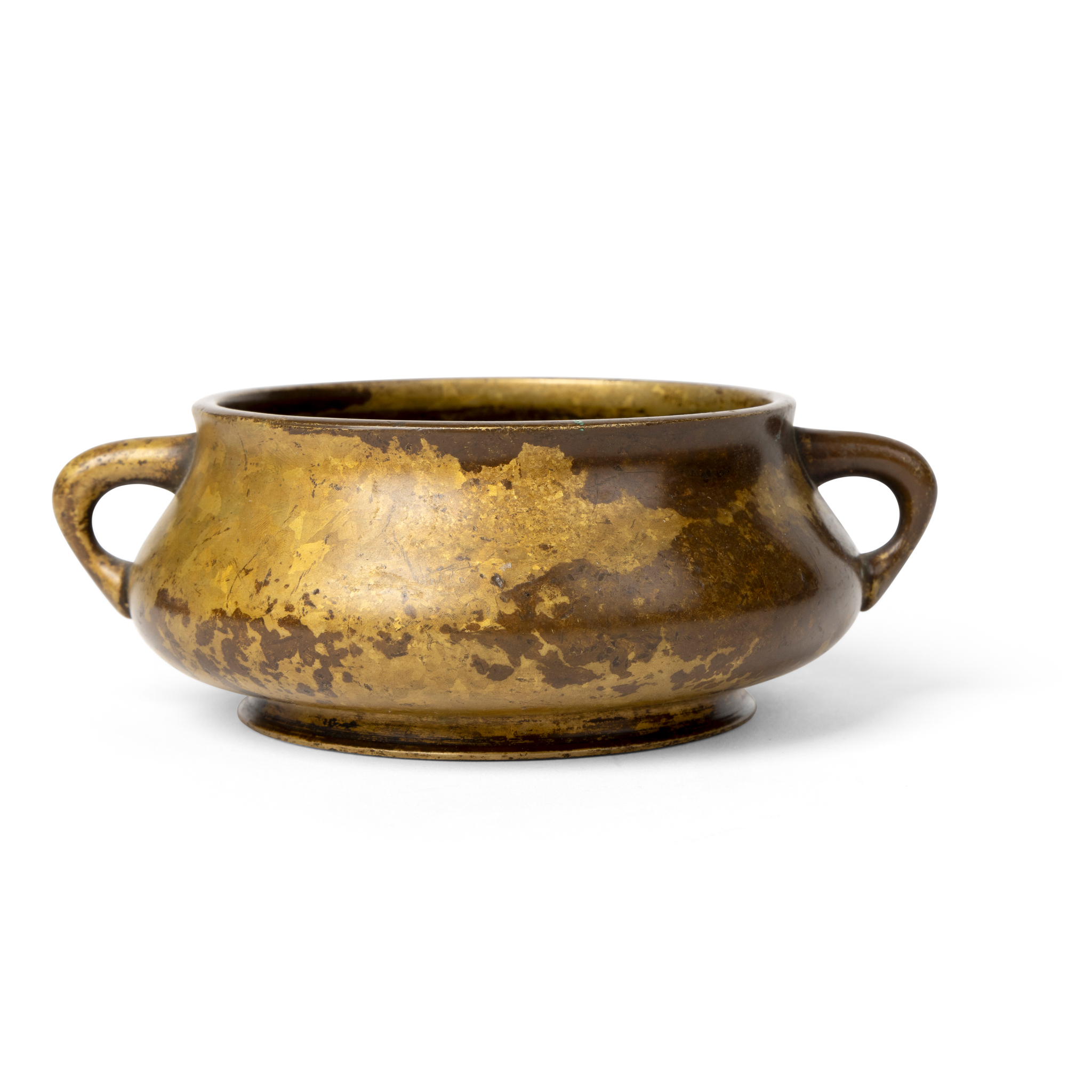 CHINESE GILT-BRONZE CENSER