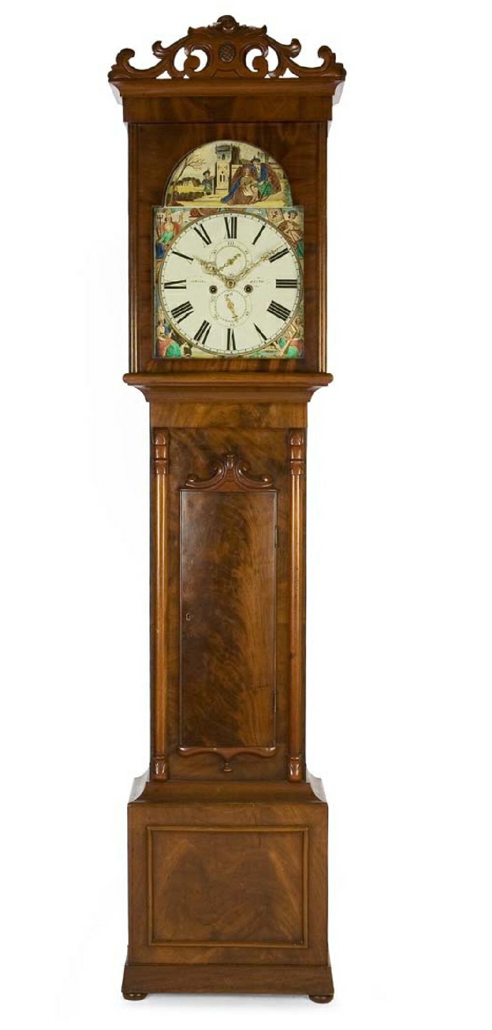 A 19th century mahogany longcase clock By J. Wilson, Beith