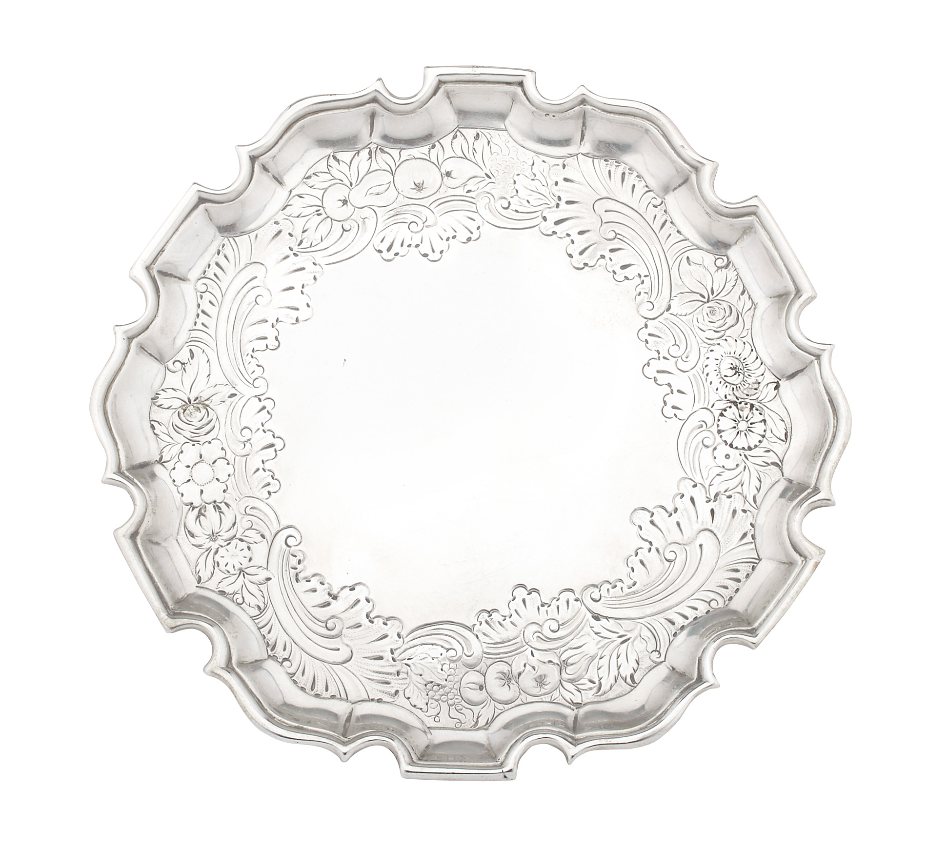 A George II teapot stand / waiter