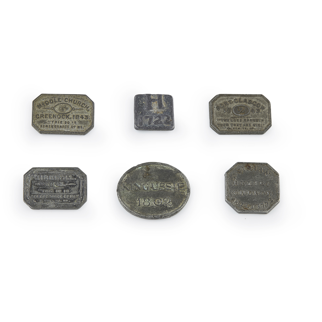 A COLLECTION OF SCOTTISH COMMUNION TOKENS