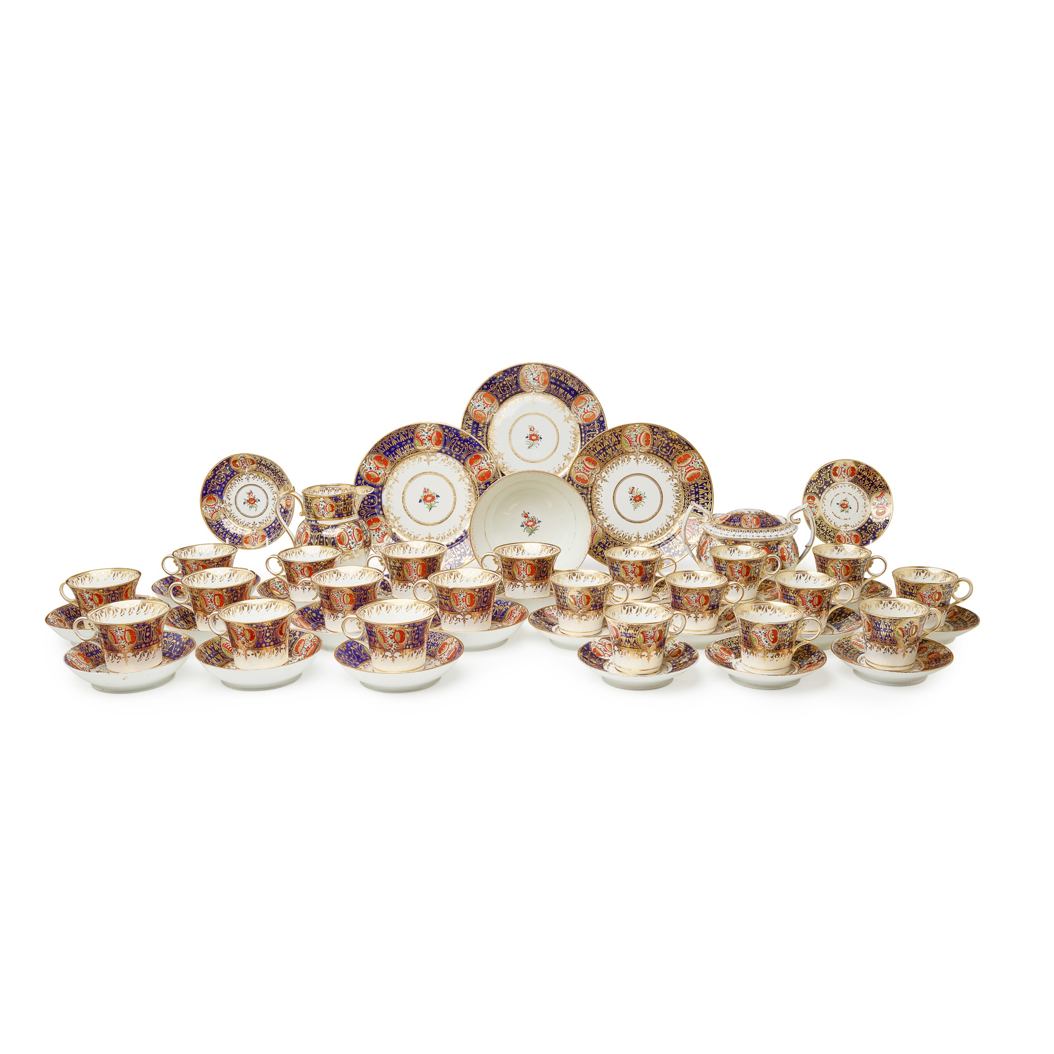 CHAMBERLAINS WORCESTER PART TEA SERVICE