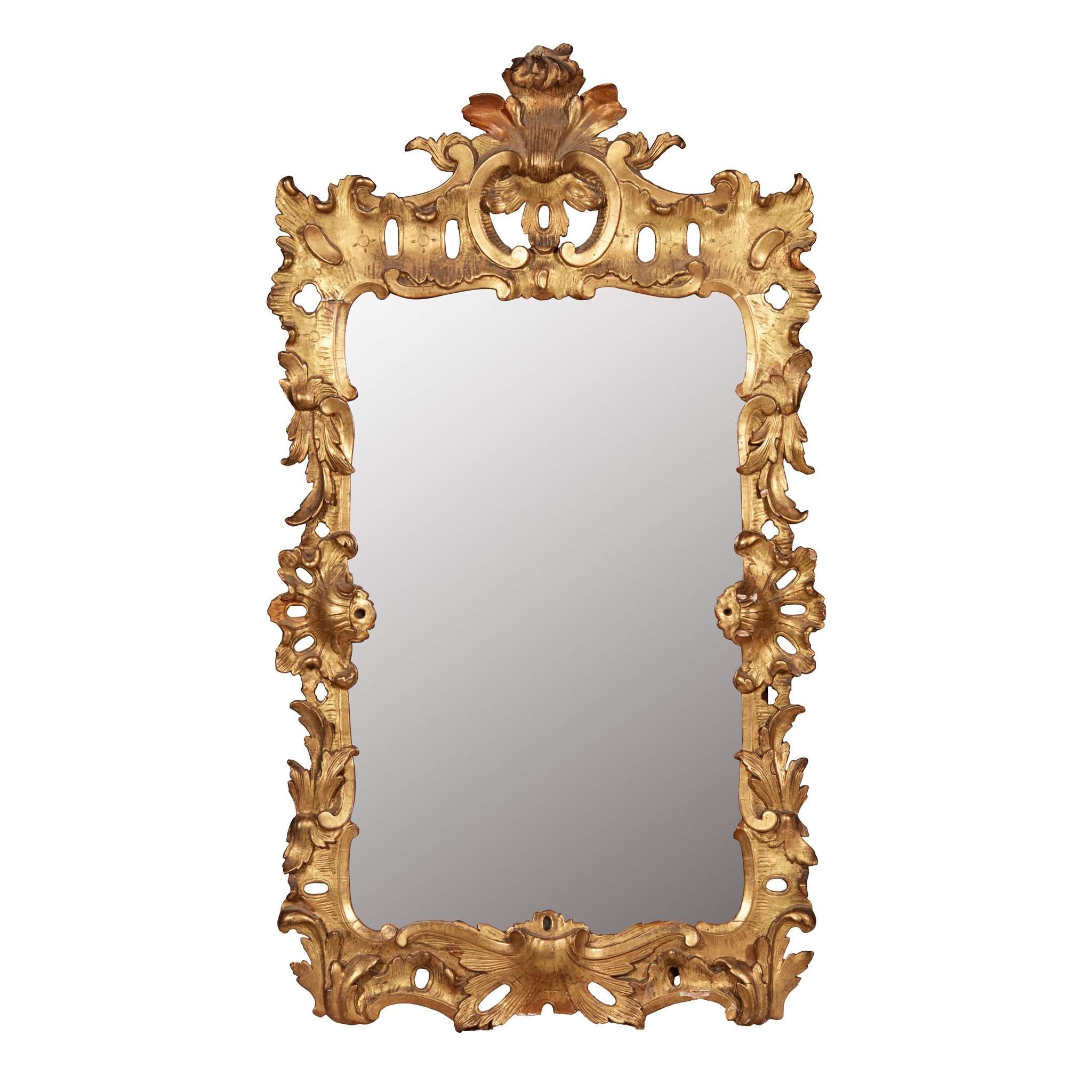 EARLY GEORGE III GILTWOOD MIRROR