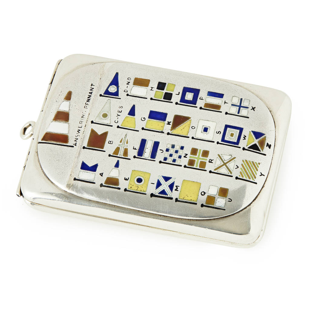 AMERICAN SILVER ENAMELLED MATCH SAFE, WEBSTER COMPANY